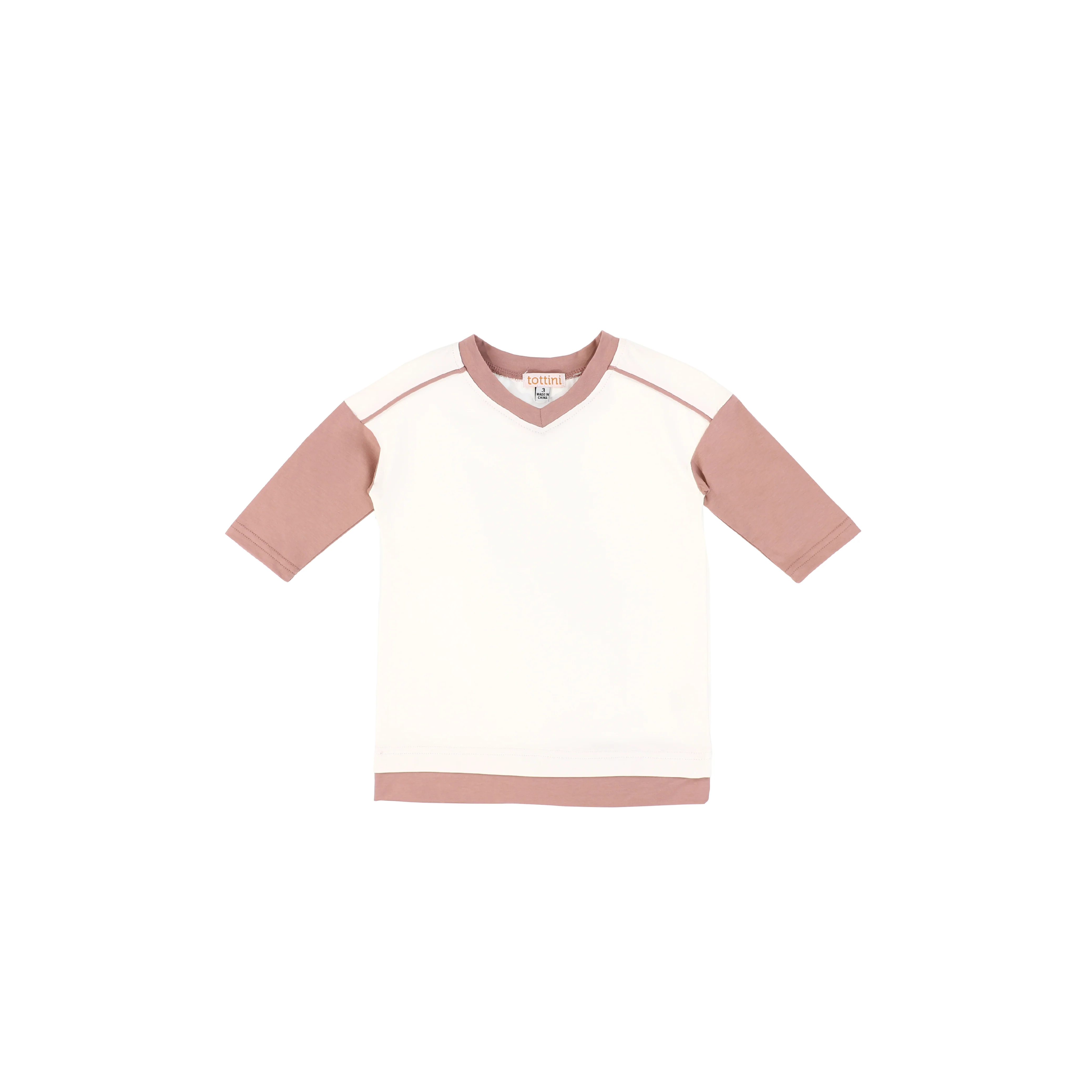 3/4 SLEEVES COLORBLOCK TSHIRT - Image 2