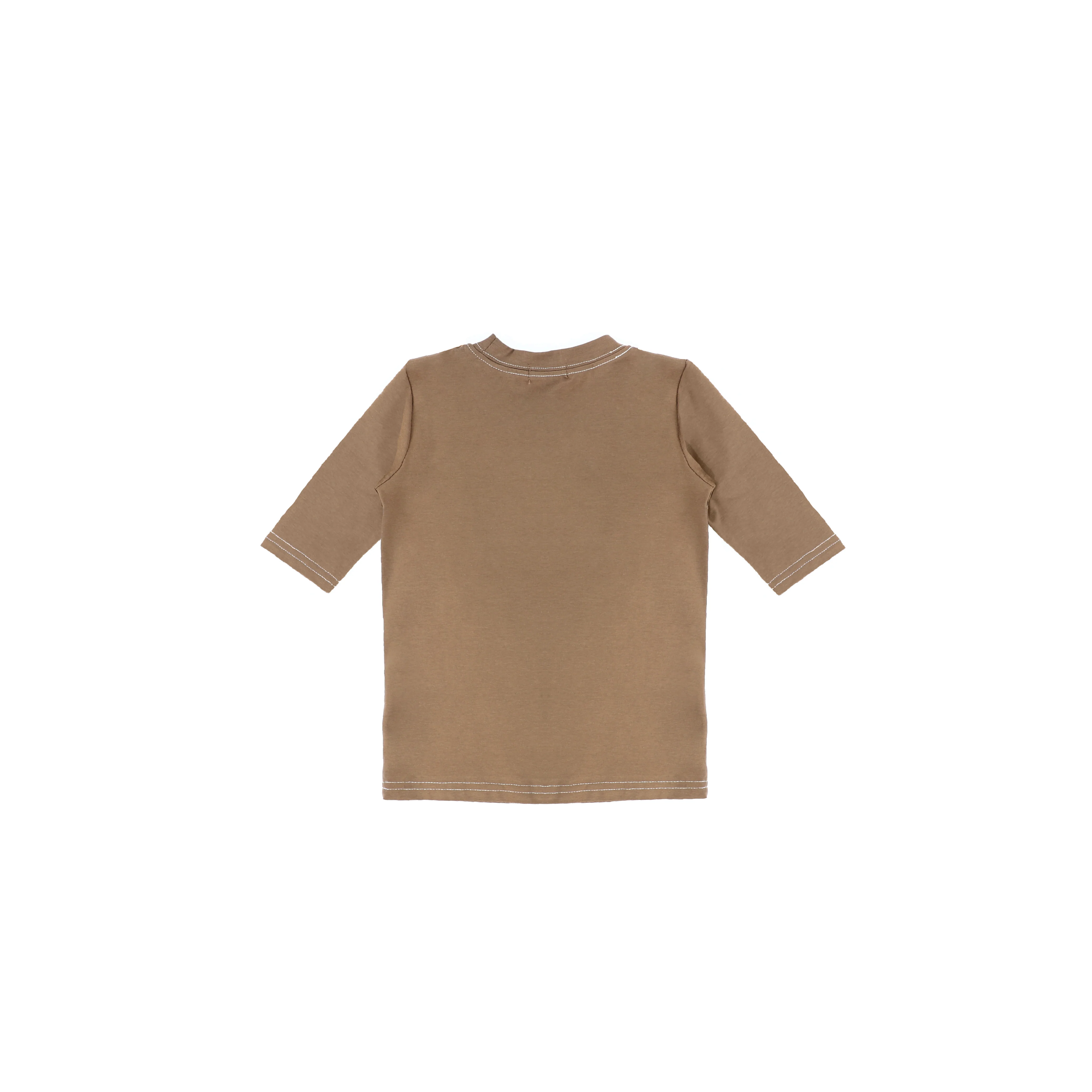 3/4 SLEEVES COLORFUL STITCHED TSHIRT - Image 4