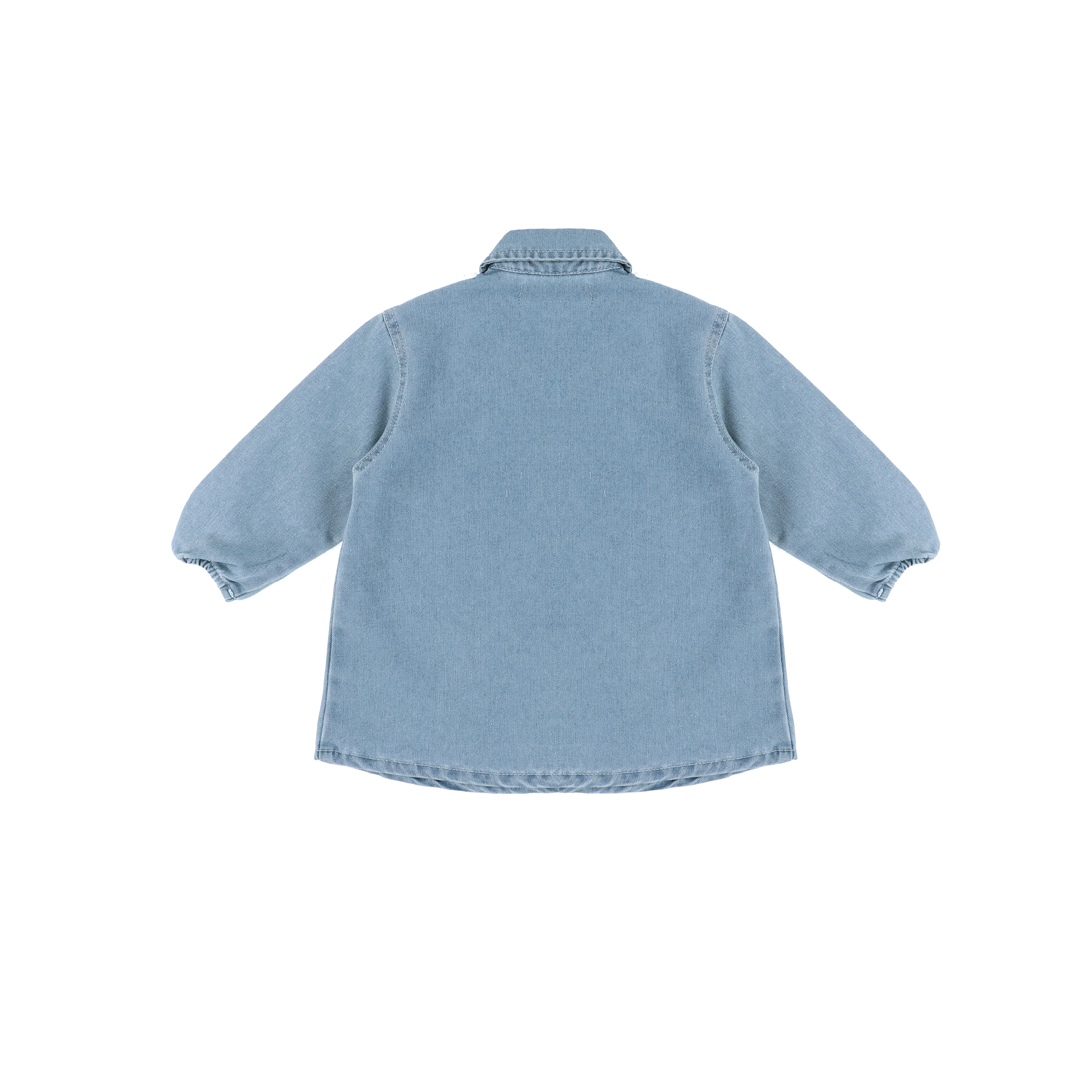 3/4 SLEEVES DENIM STITCHED SHIRT - Image 3