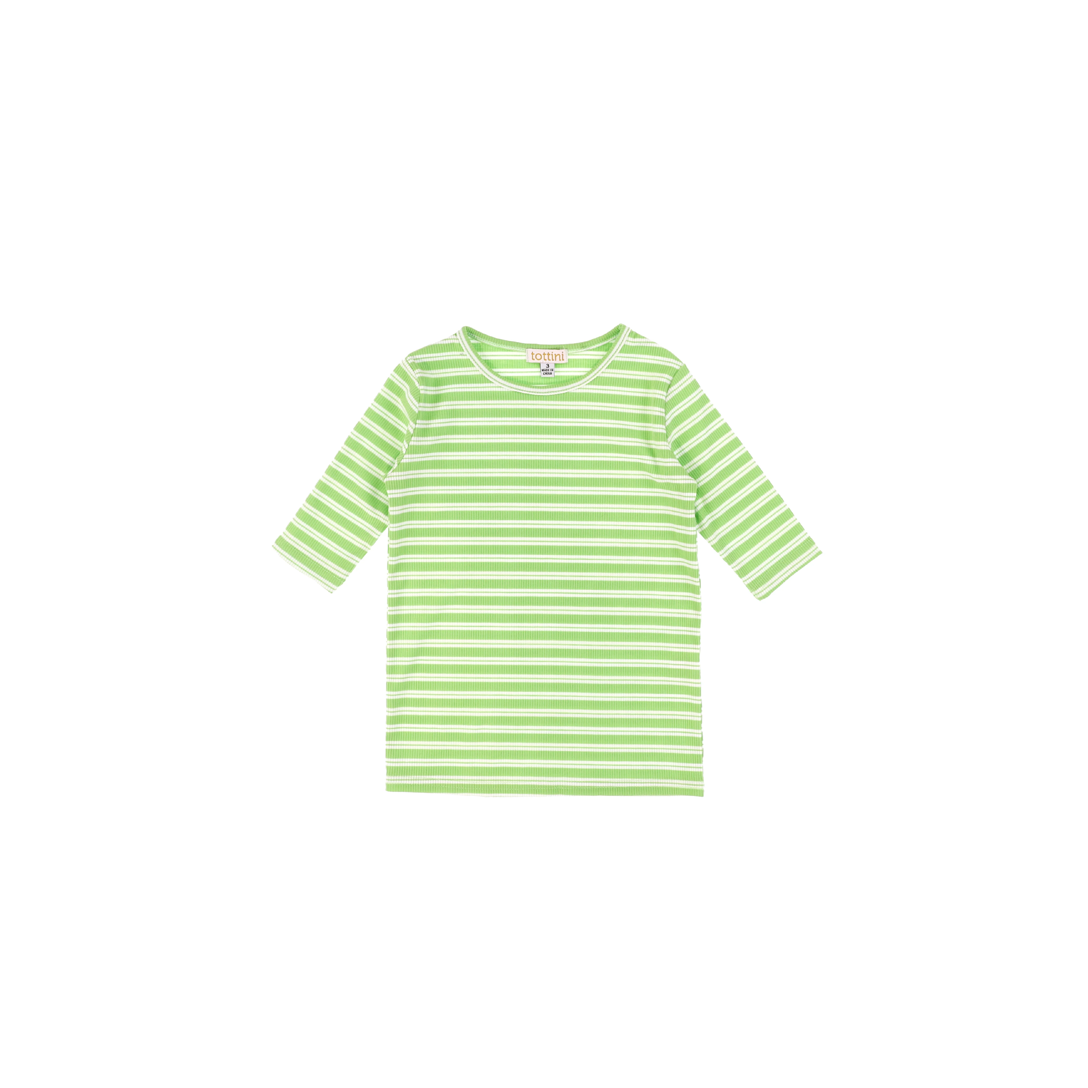 3/4 SLEEVES DOUBLE STRIPE TSHIRT - Image 2