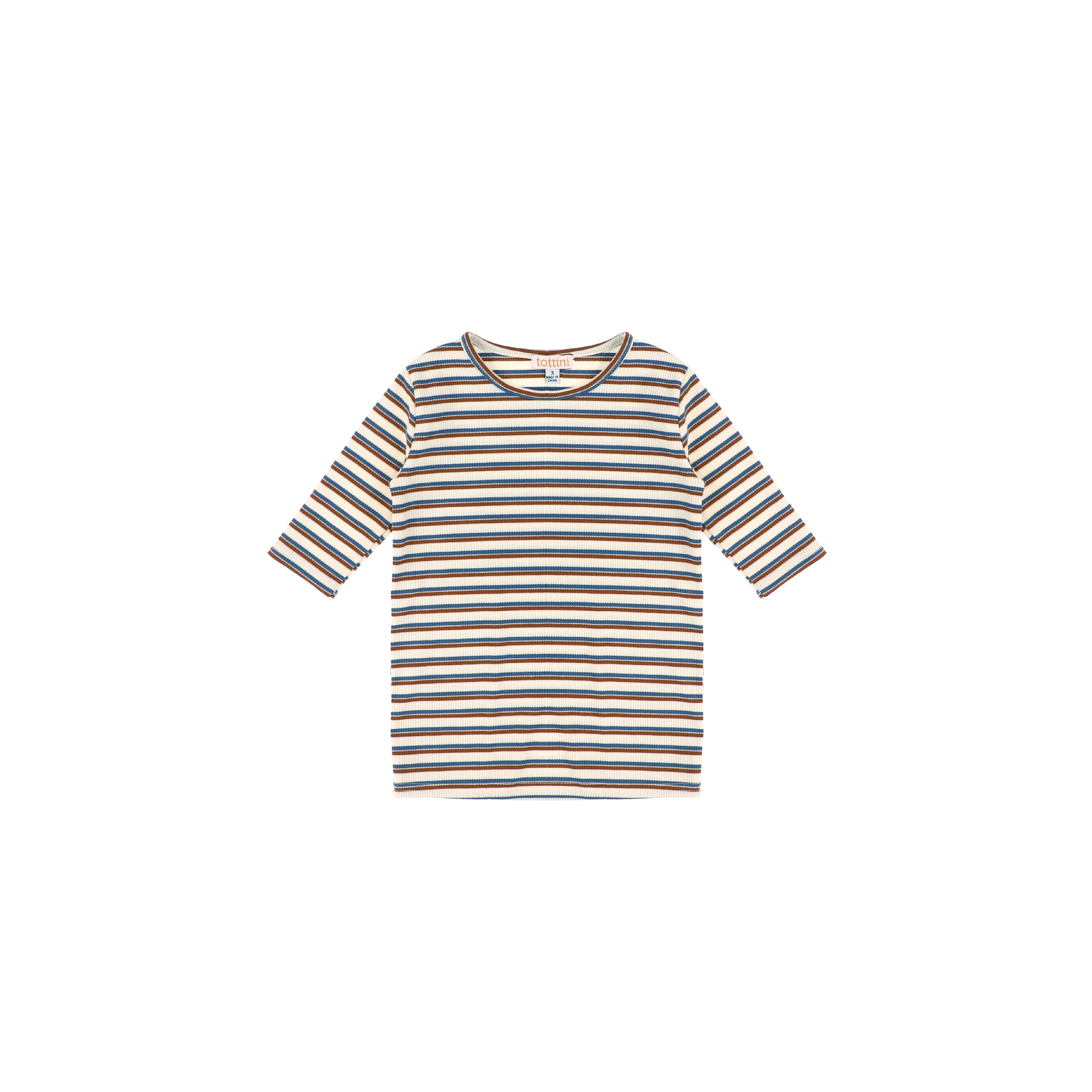 3/4 SLEEVES DOUBLE STRIPE TSHIRT - Image 3