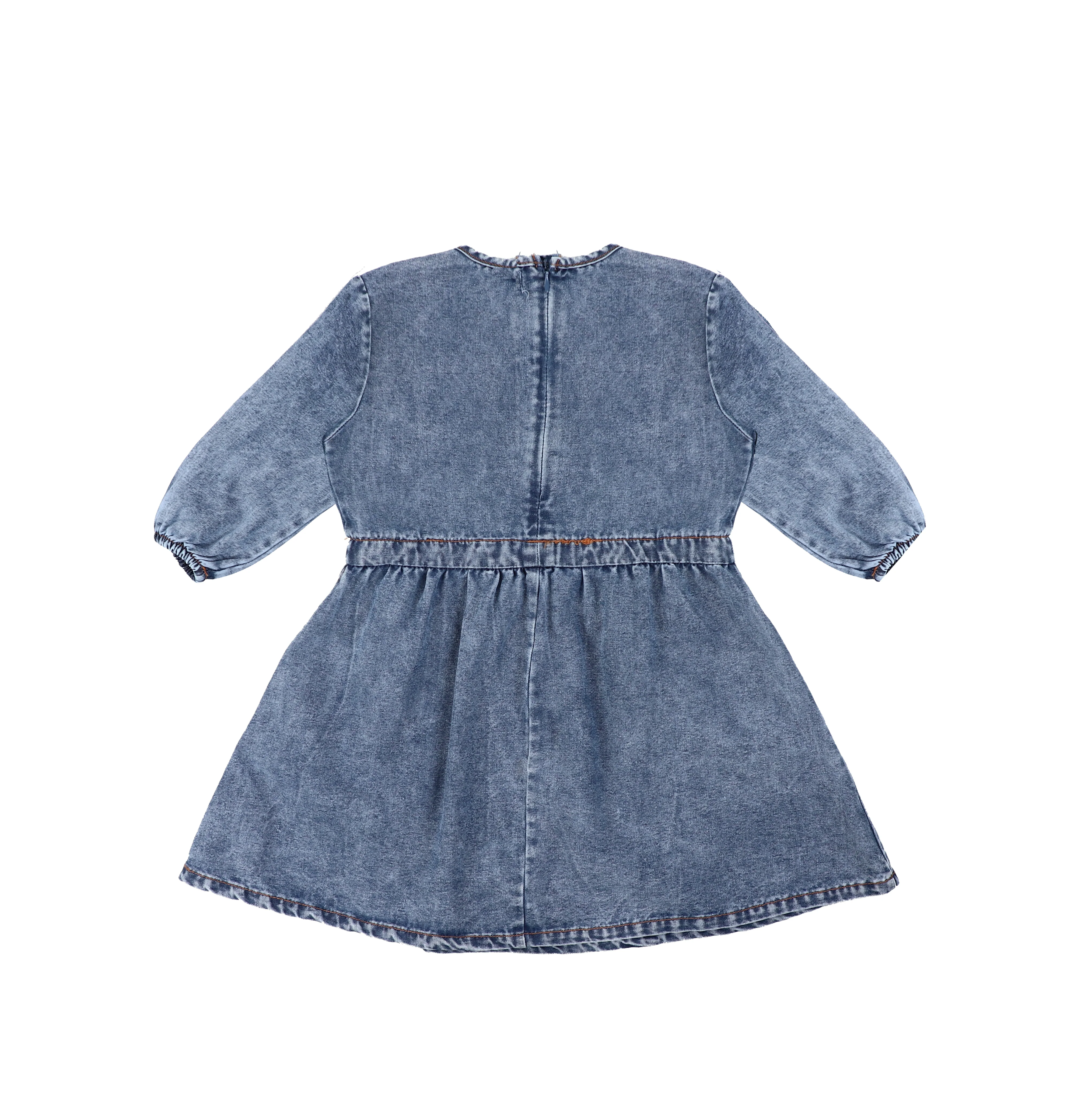 3/4 SLEEVES DRAWSTRING DRESS - Image 3