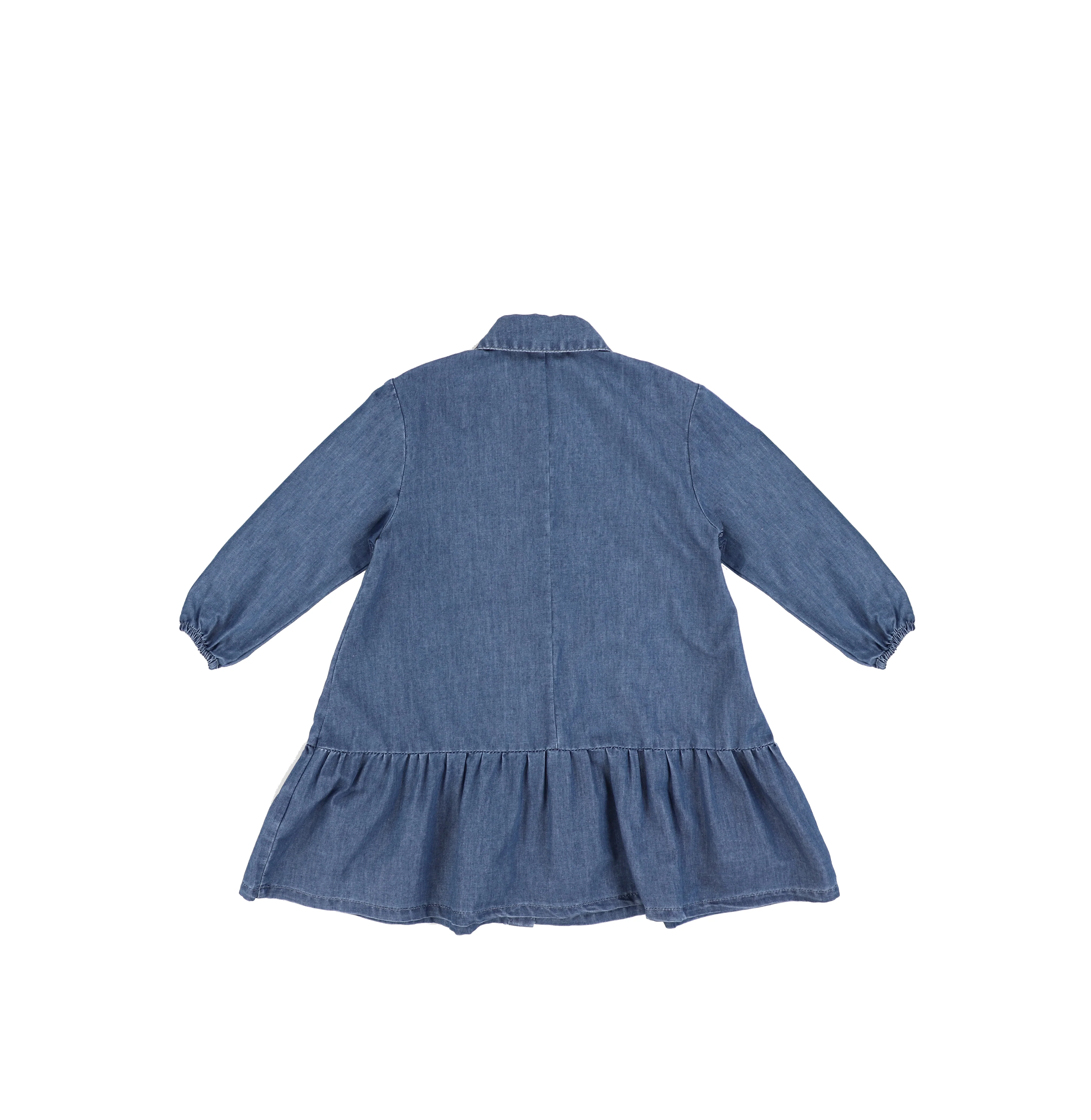 3/4 SLEEVES DROP RUFFLE POCKET DRESS - Image 3