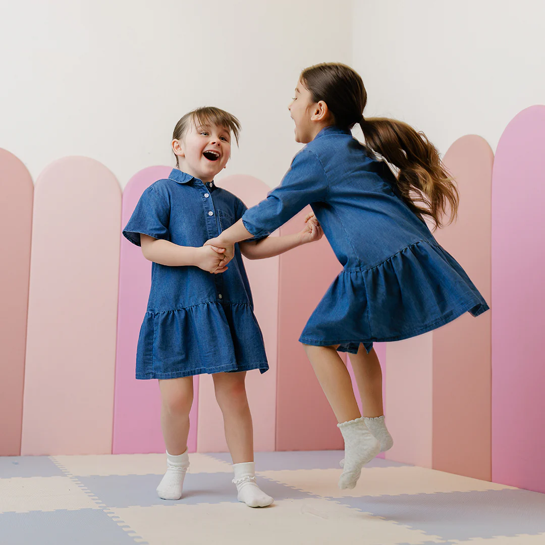 SHORT SLEEVES DROP RUFFLE POCKET DRESS - Image 4