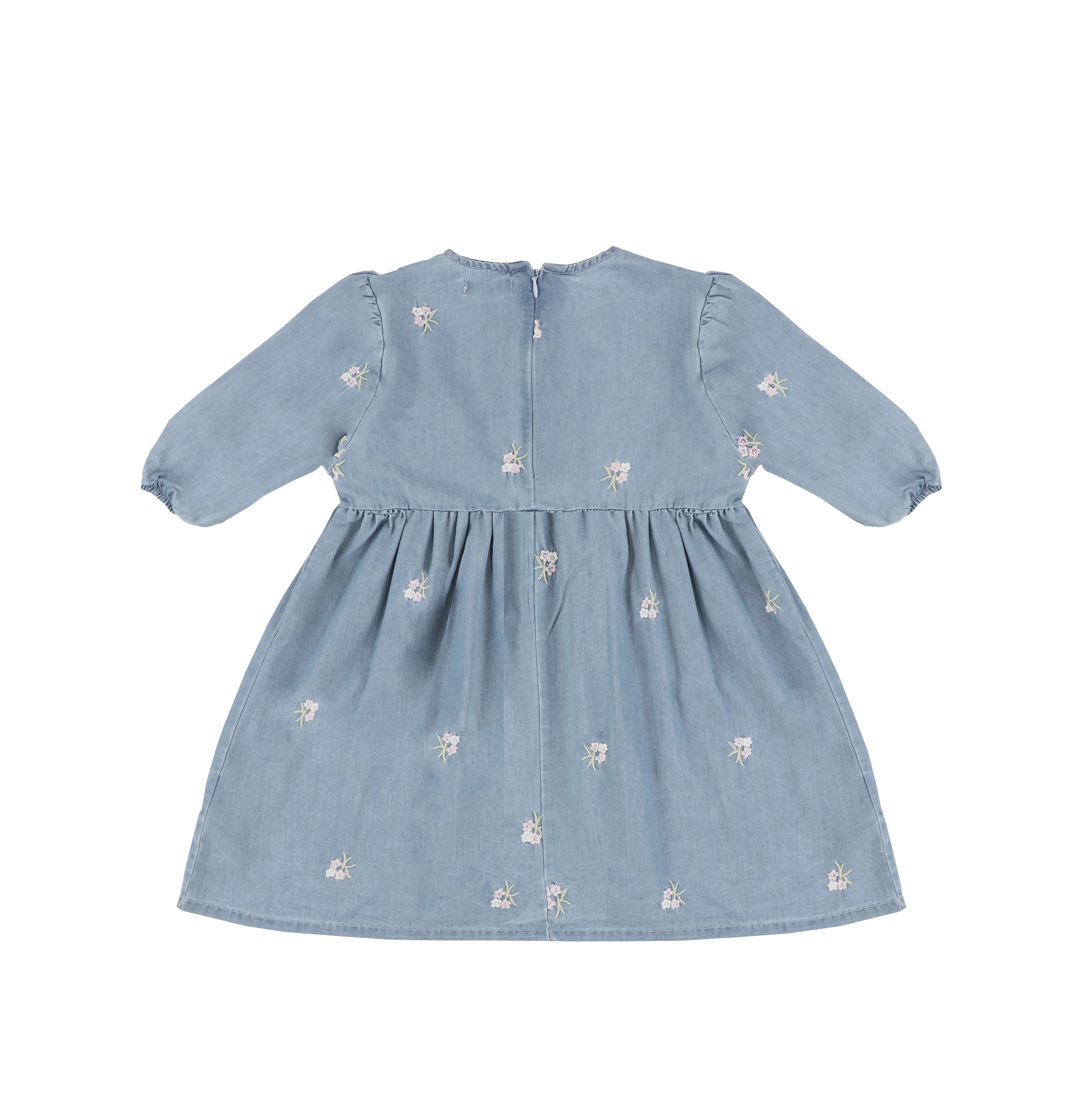 3/4 SLEEVES EMBROIDERED FLOWER DRESS - Image 2