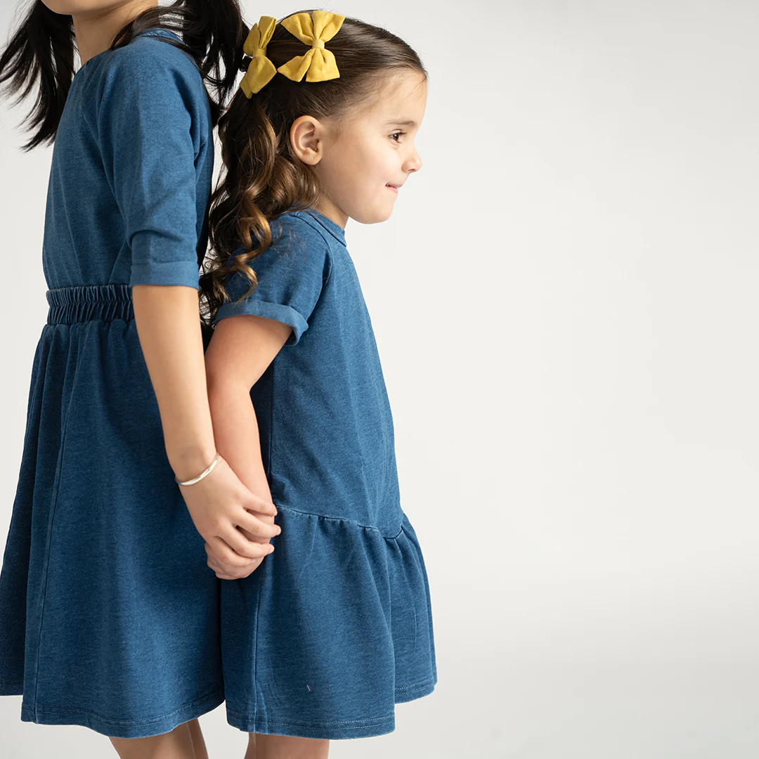 3/4 SLEEVES FRENCH TERRY DRESS - Image 4