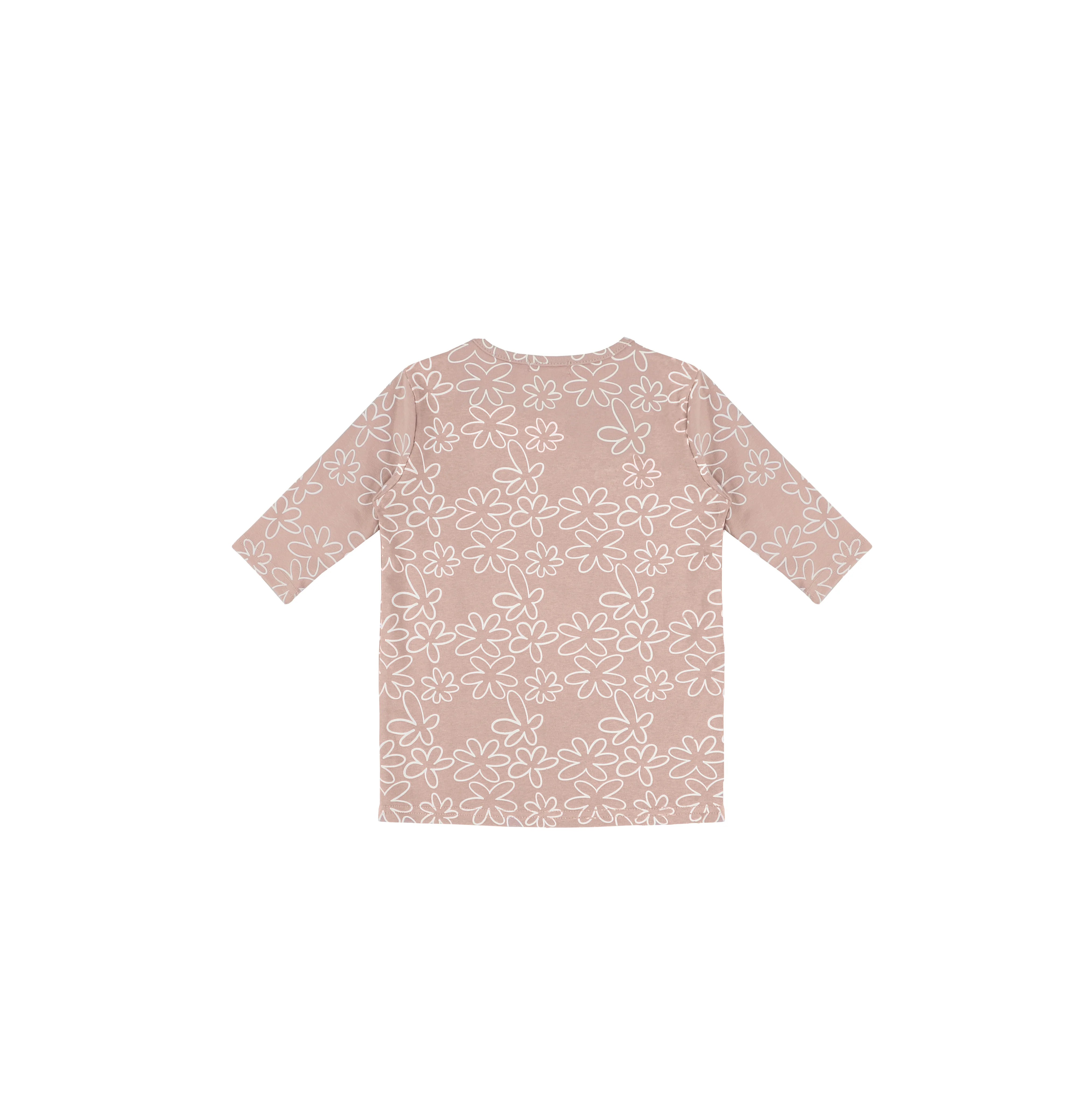 3/4 SLEEVES GEOMETRIC FLOWER TSHIRT - Image 3