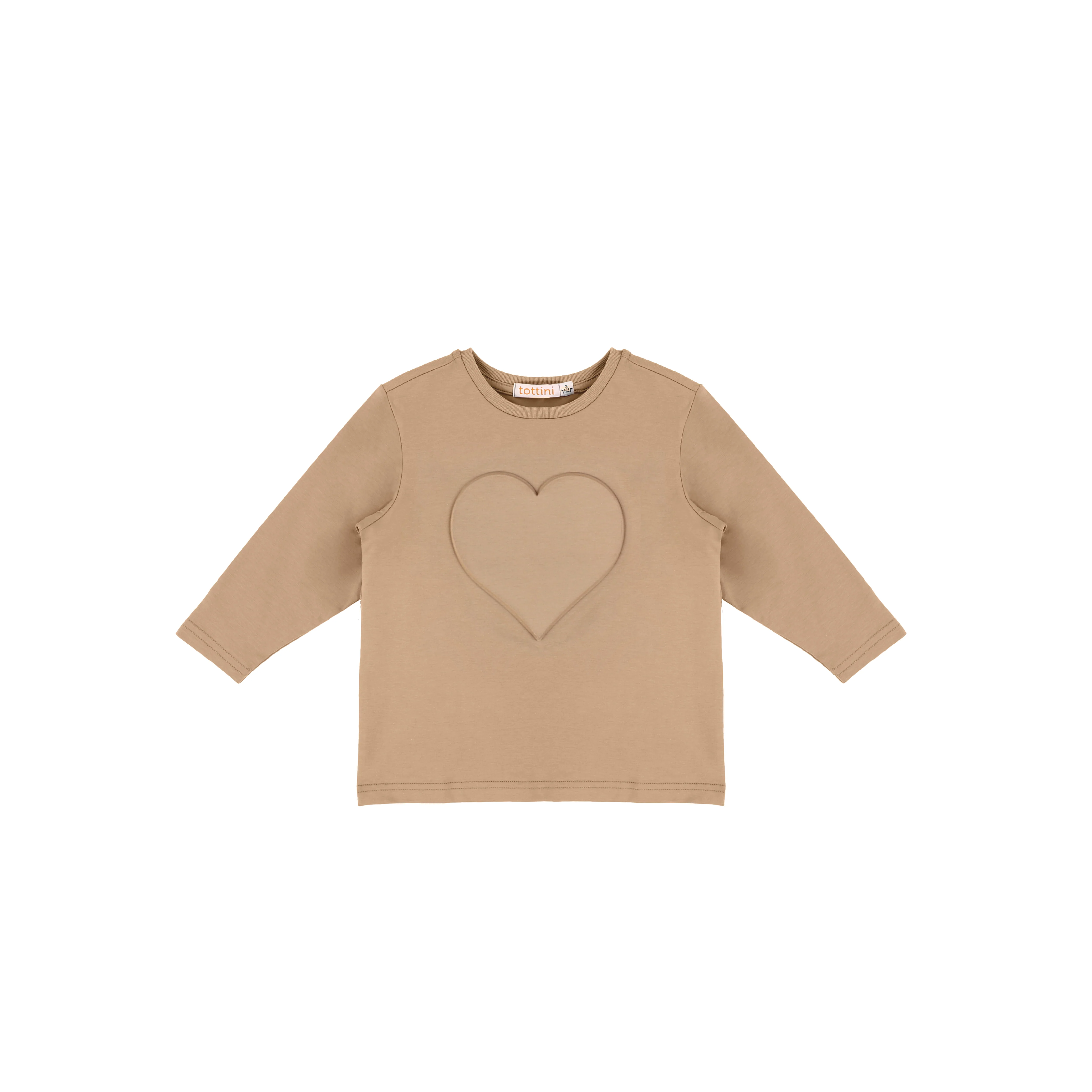 3/4 SLEEVES HEART EMBOSSED TSHIRT - Image 3