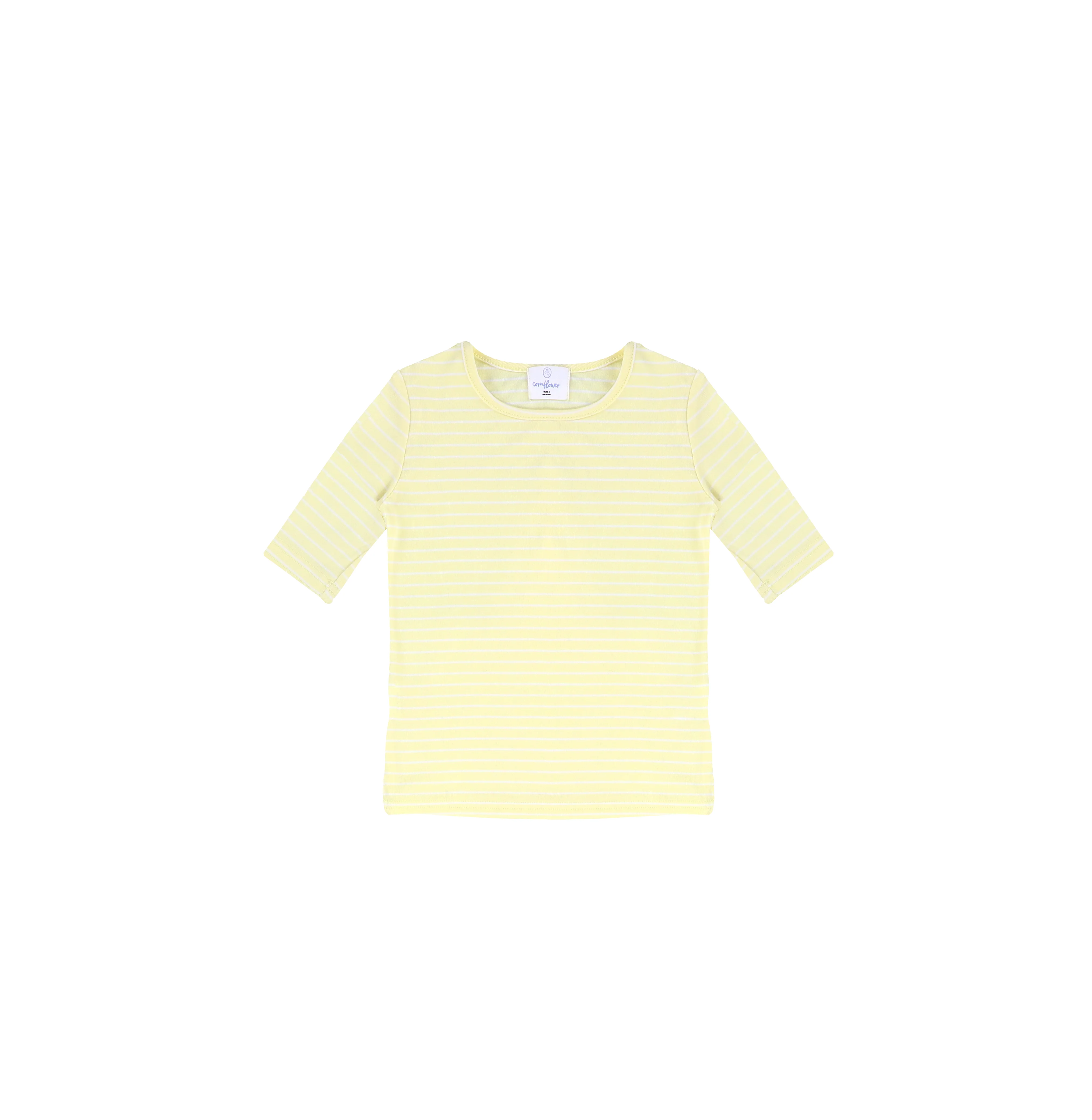 3/4 SLEEVES PASTEL STRIPED TSHIRT - Image 3