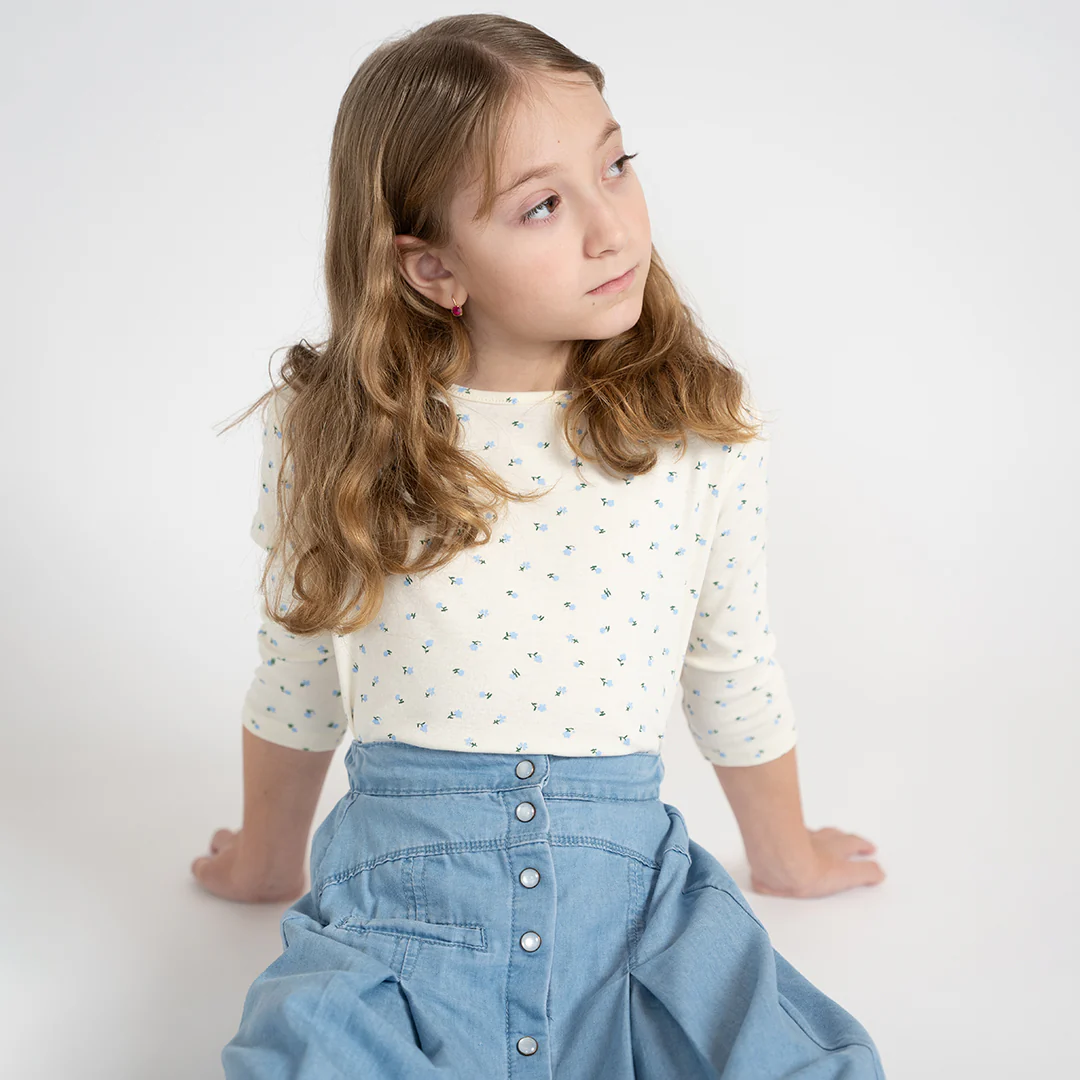 3/4 SLEEVES PETITE FLORAL TSHIRT - Image 5