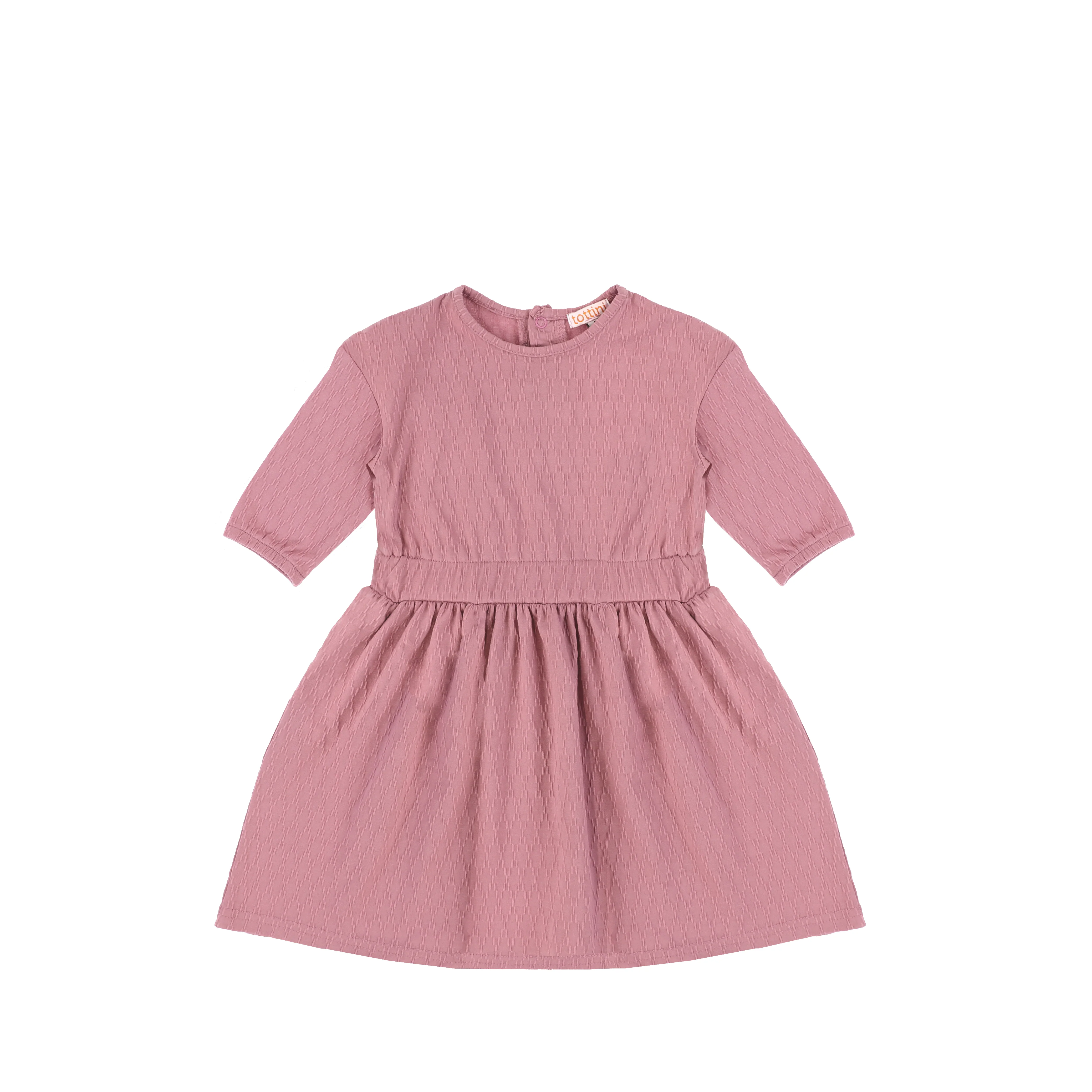 3/4 SLEEVES RAISED TEXTURED DRESS - Image 2