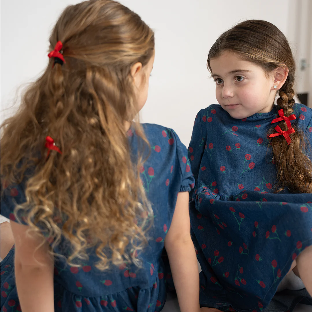 3/4 SLEEVES RASPBERRY DRESS - Image 4