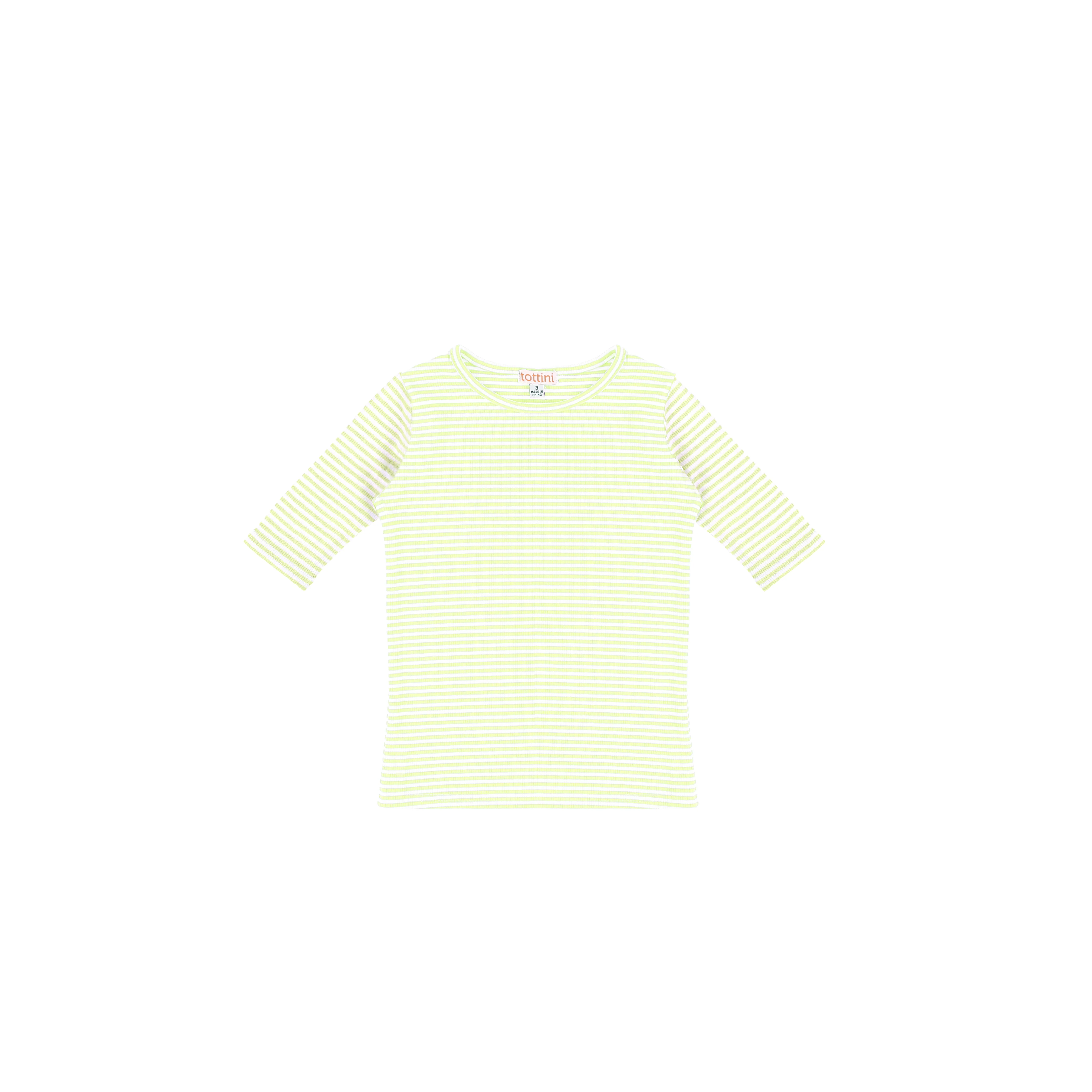 3/4 SLEEVES RIBBED STRIPED TSHIRT - Image 3