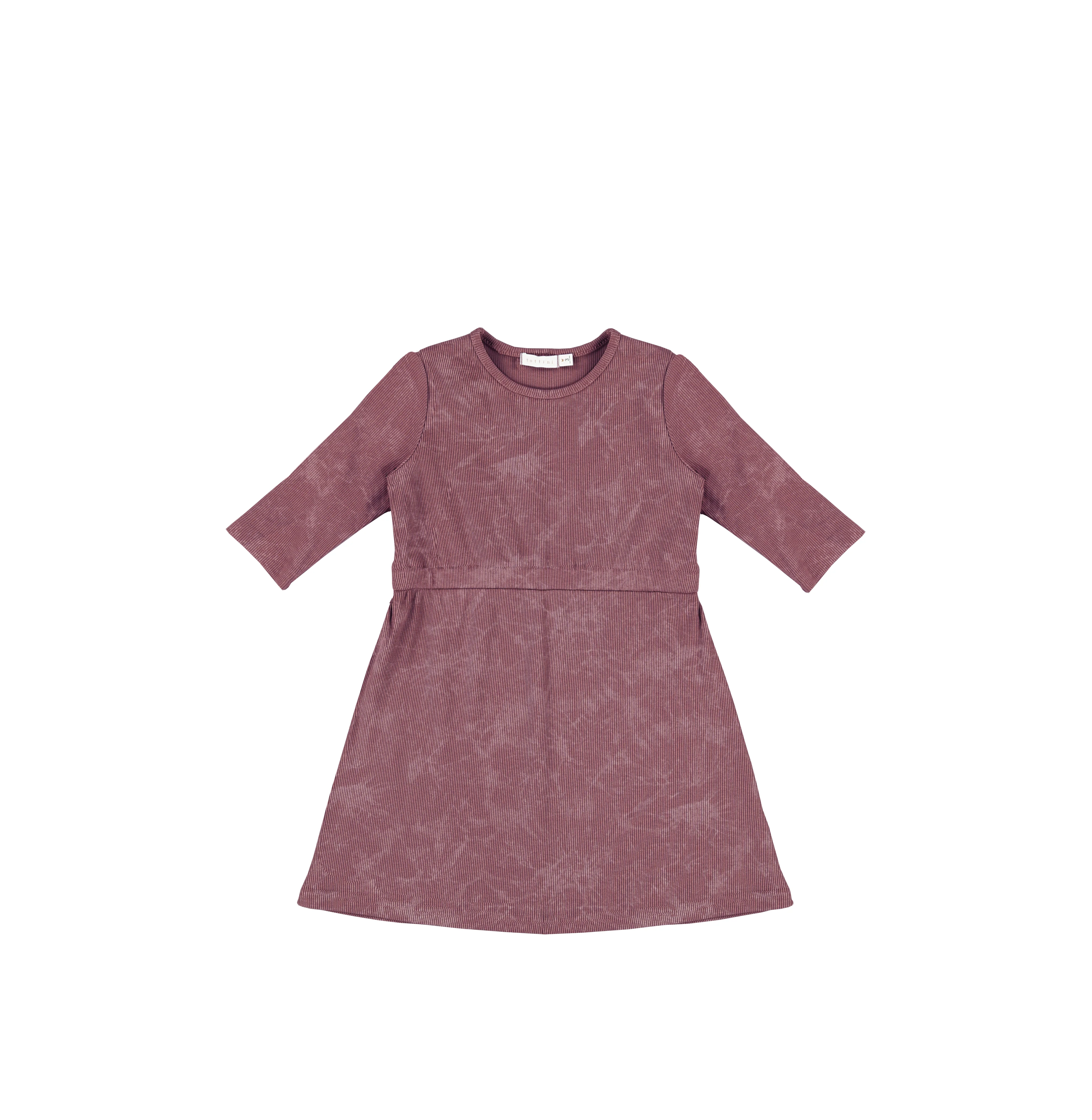3/4 SLEEVES RIBBED WASH DRESS - Image 3