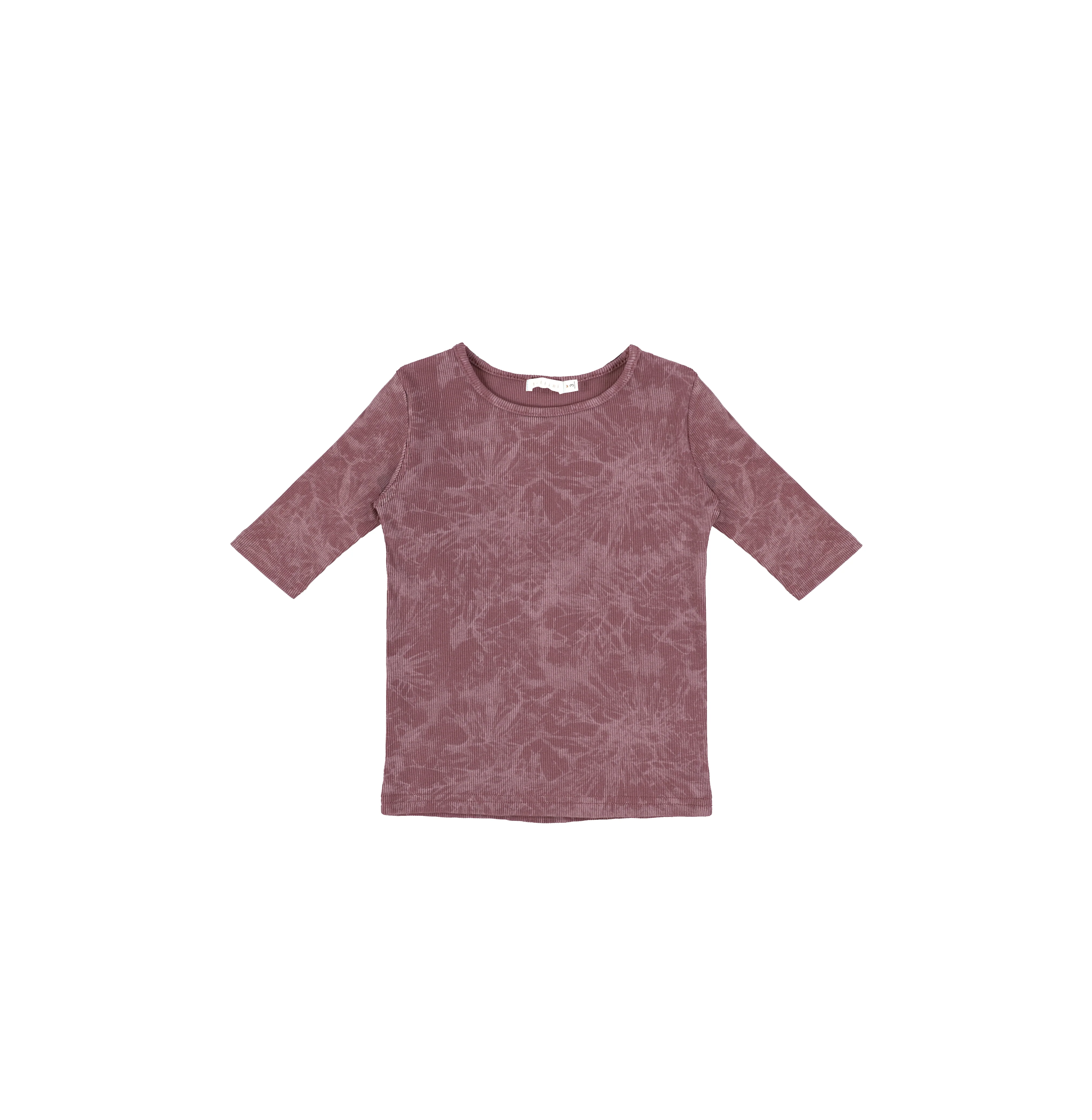 3/4 SLEEVES RIBBED WASH TSHIRT - Image 4