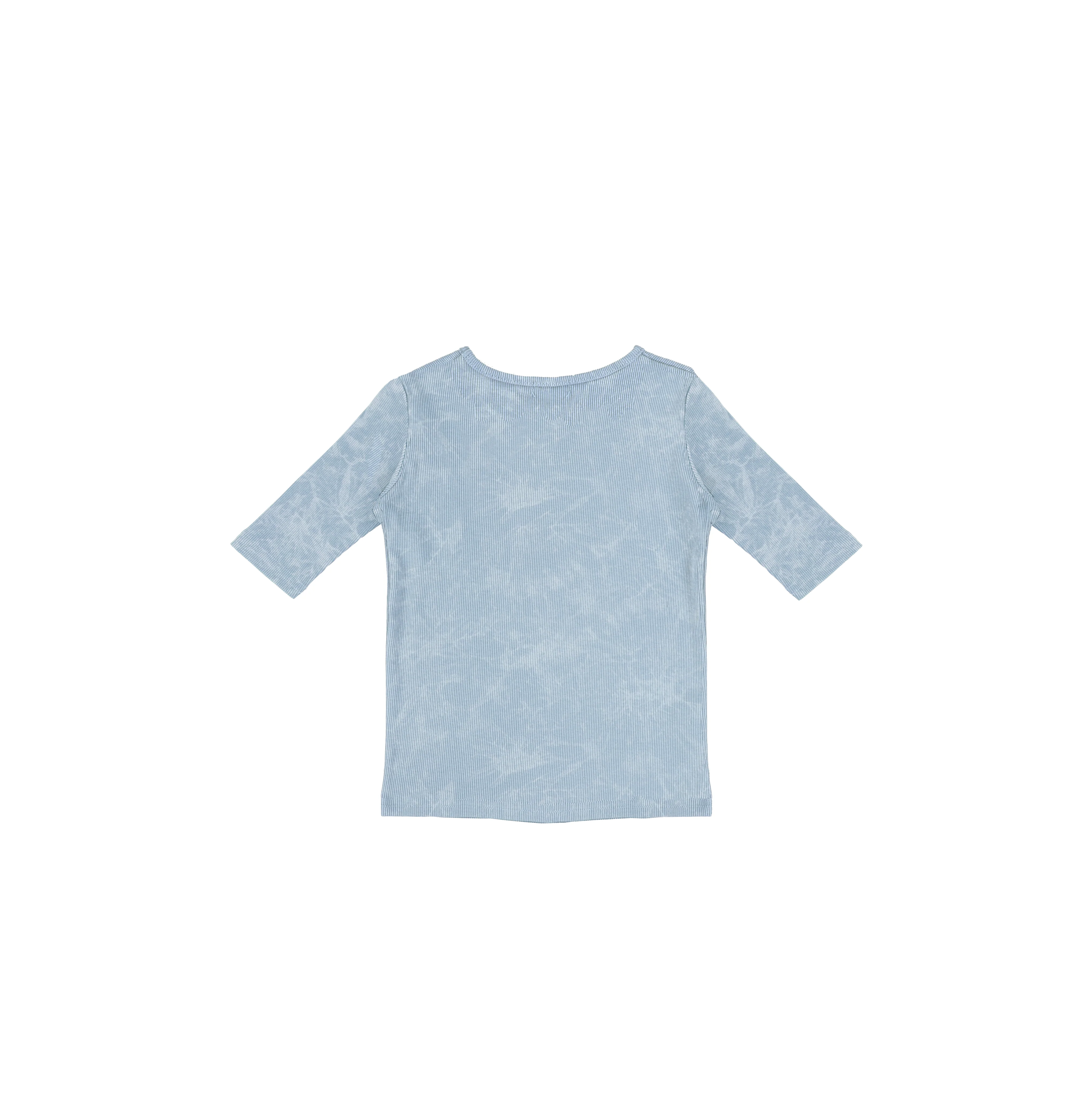 3/4 SLEEVES RIBBED WASH TSHIRT - Image 5