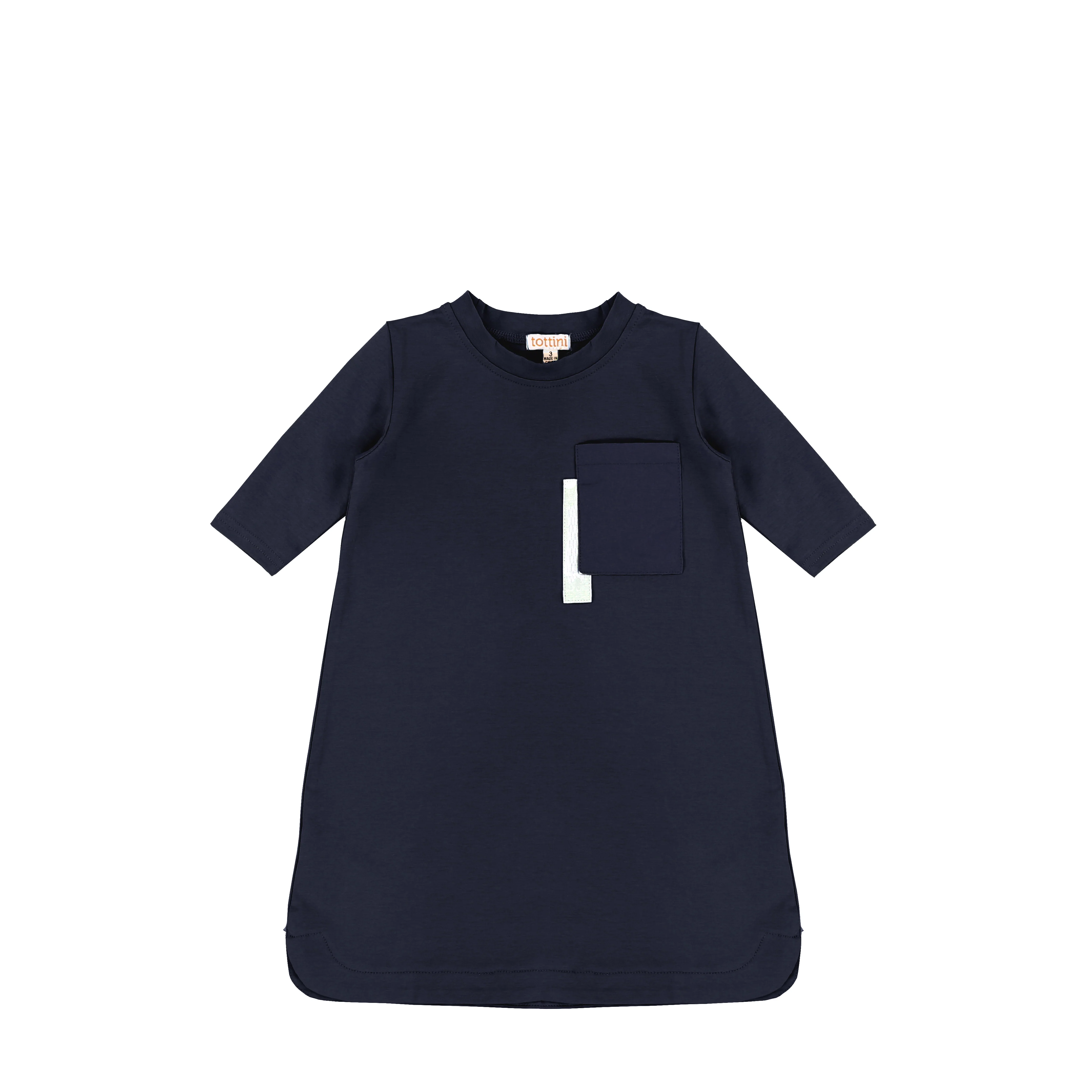 3/4 SLEEVES ROUNDED EDGE DRESS - Image 2