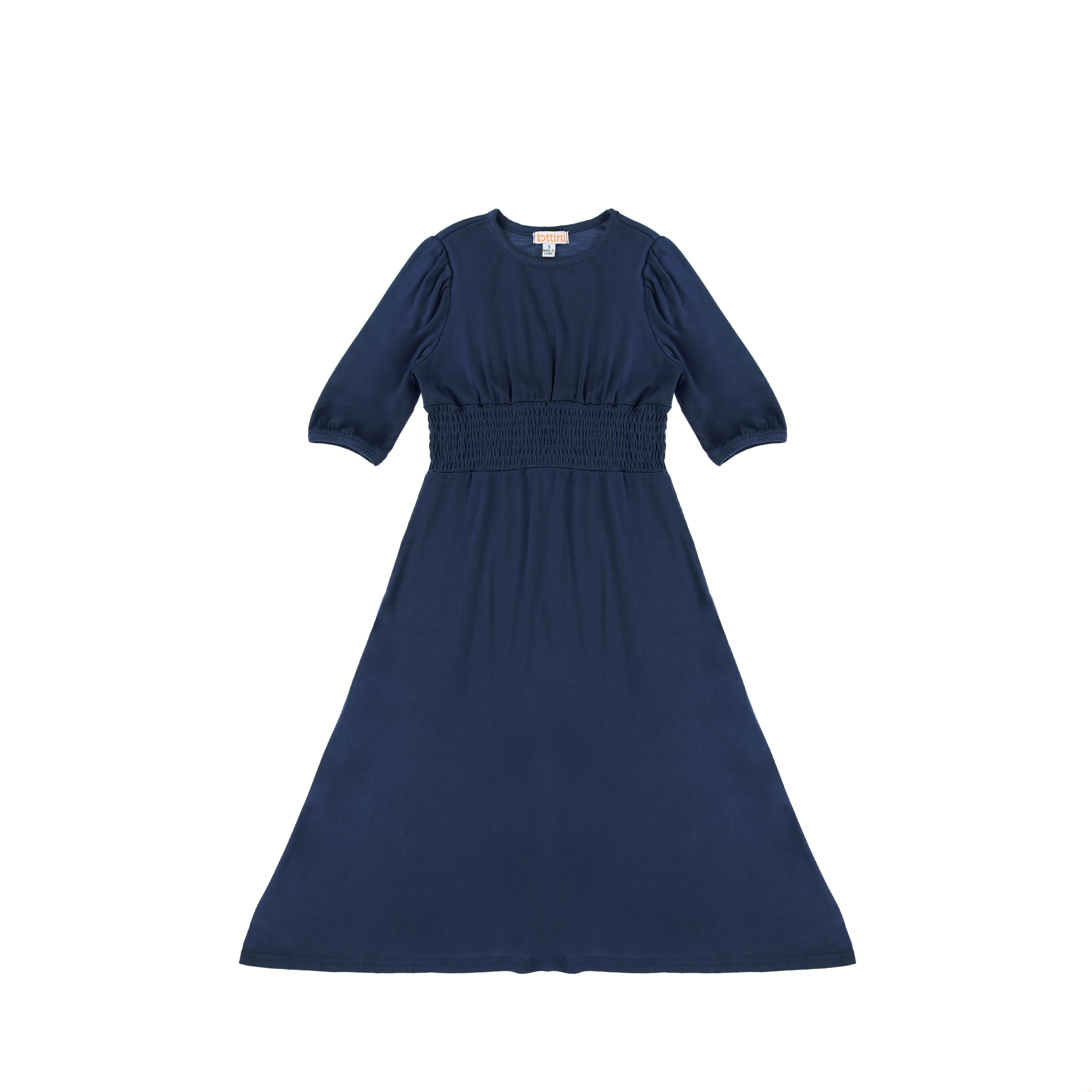 3/4 SLEEVES SMOCKED WAIST MAXI DRESS - Image 2