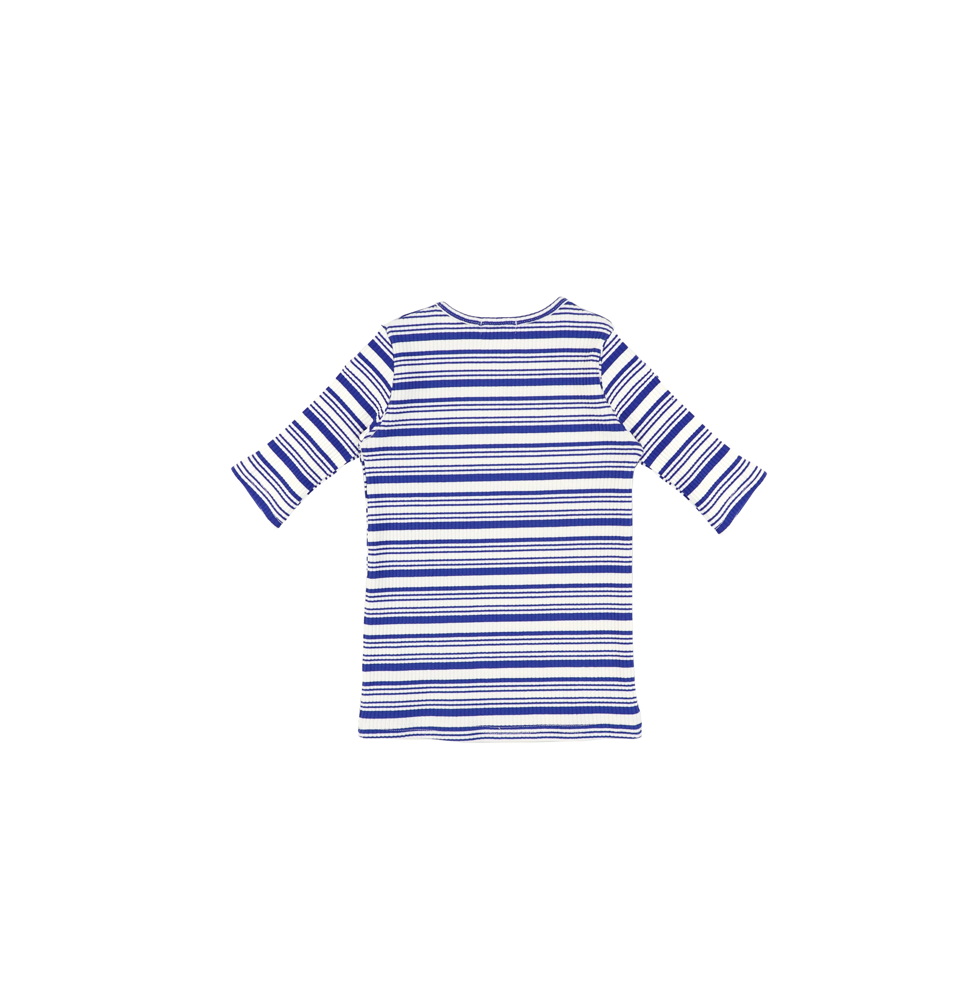 3/4 SLEEVES STRIPED RIBBED TSHIRT - Image 5