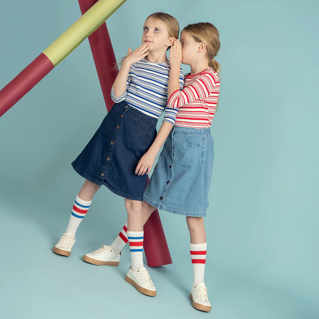 3/4 SLEEVES STRIPED RIBBED TSHIRT - Image 7