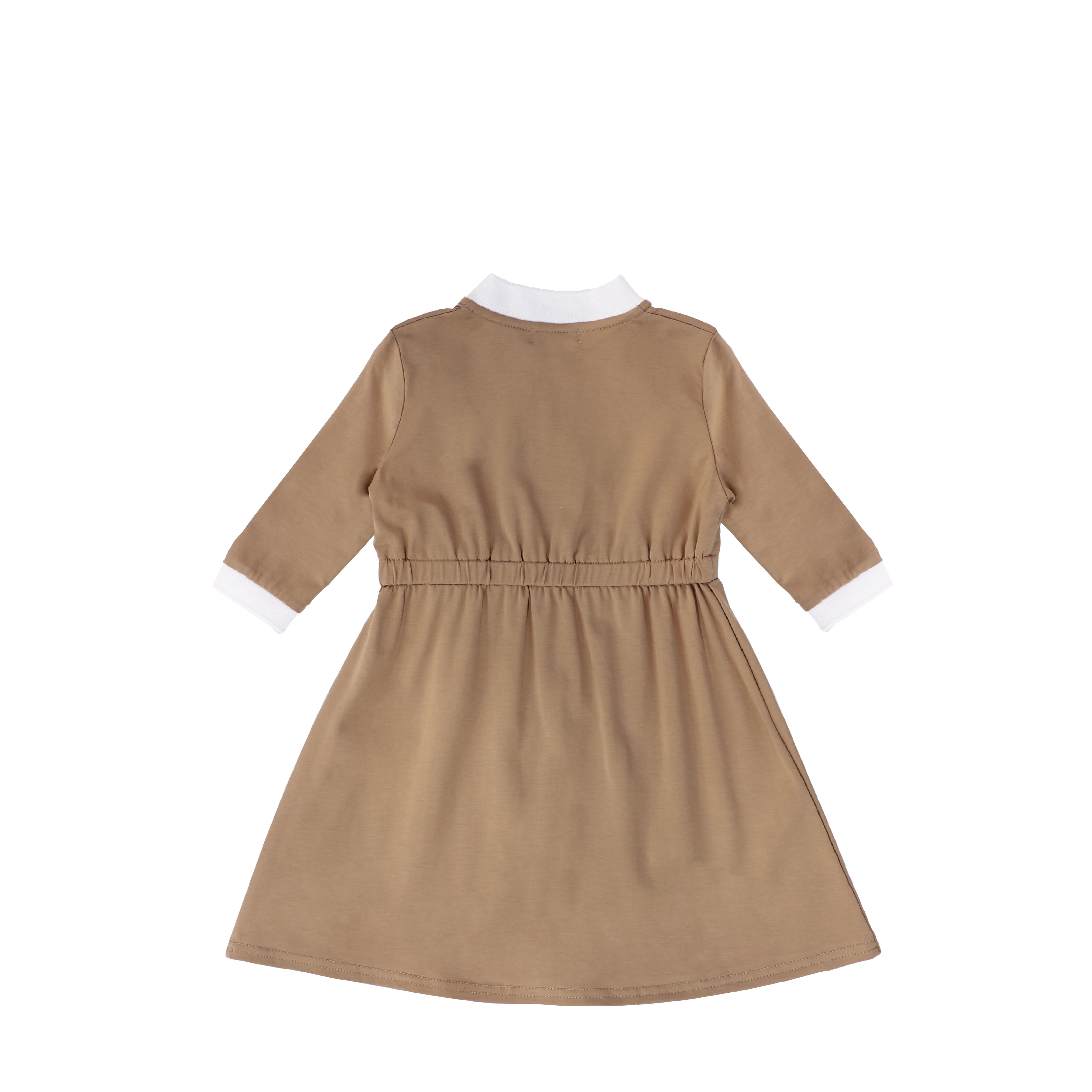 3/4 SLEEVES TRIM ZIP DRESS - Image 5