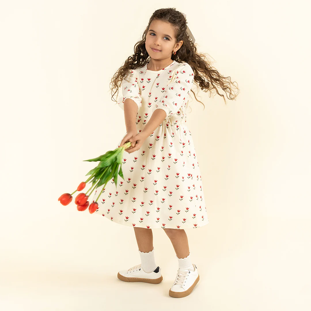 3/4 SLEEVES TULIP DRESS - Image 3