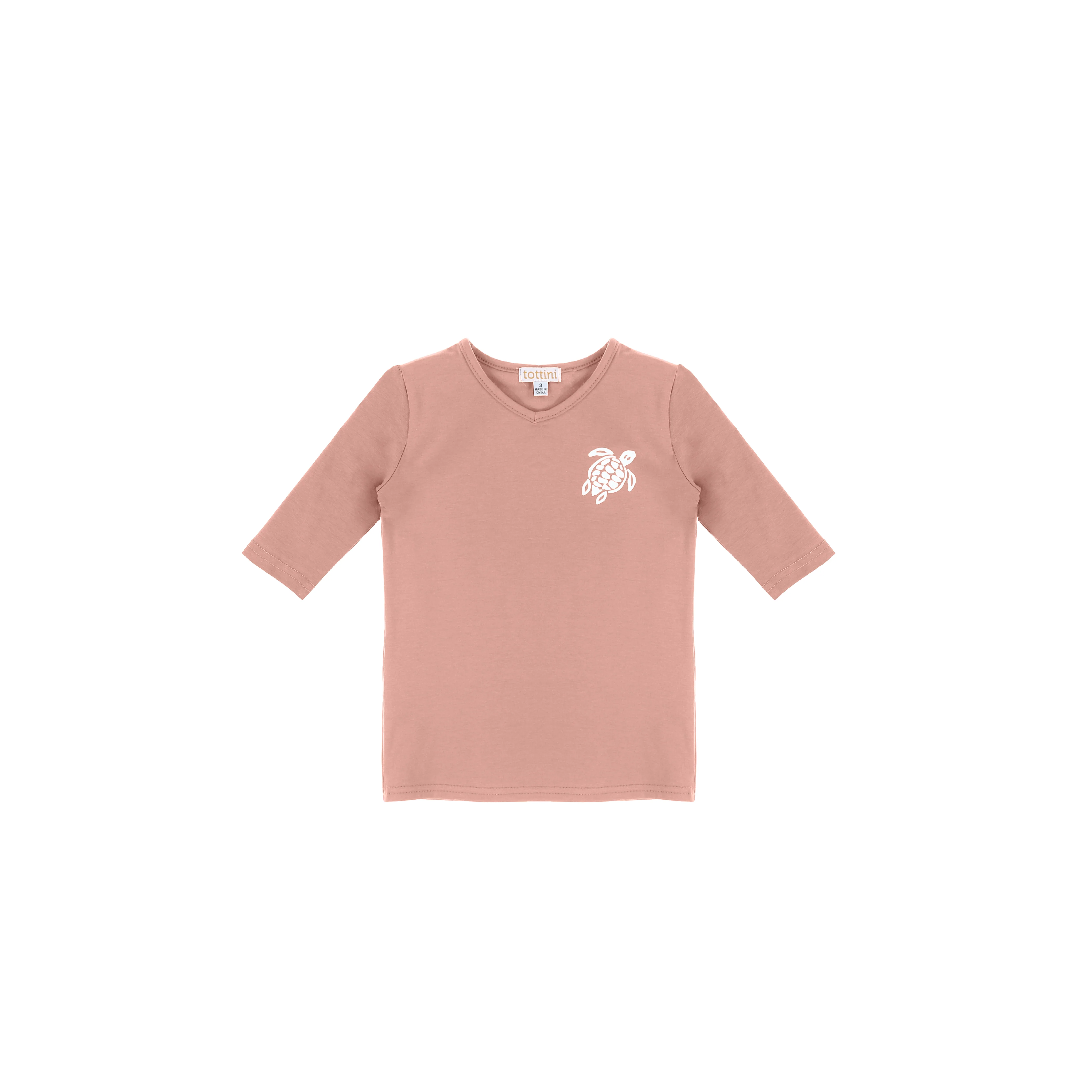 3/4 SLEEVES TURTLE PRINT TSHIRT - Image 2