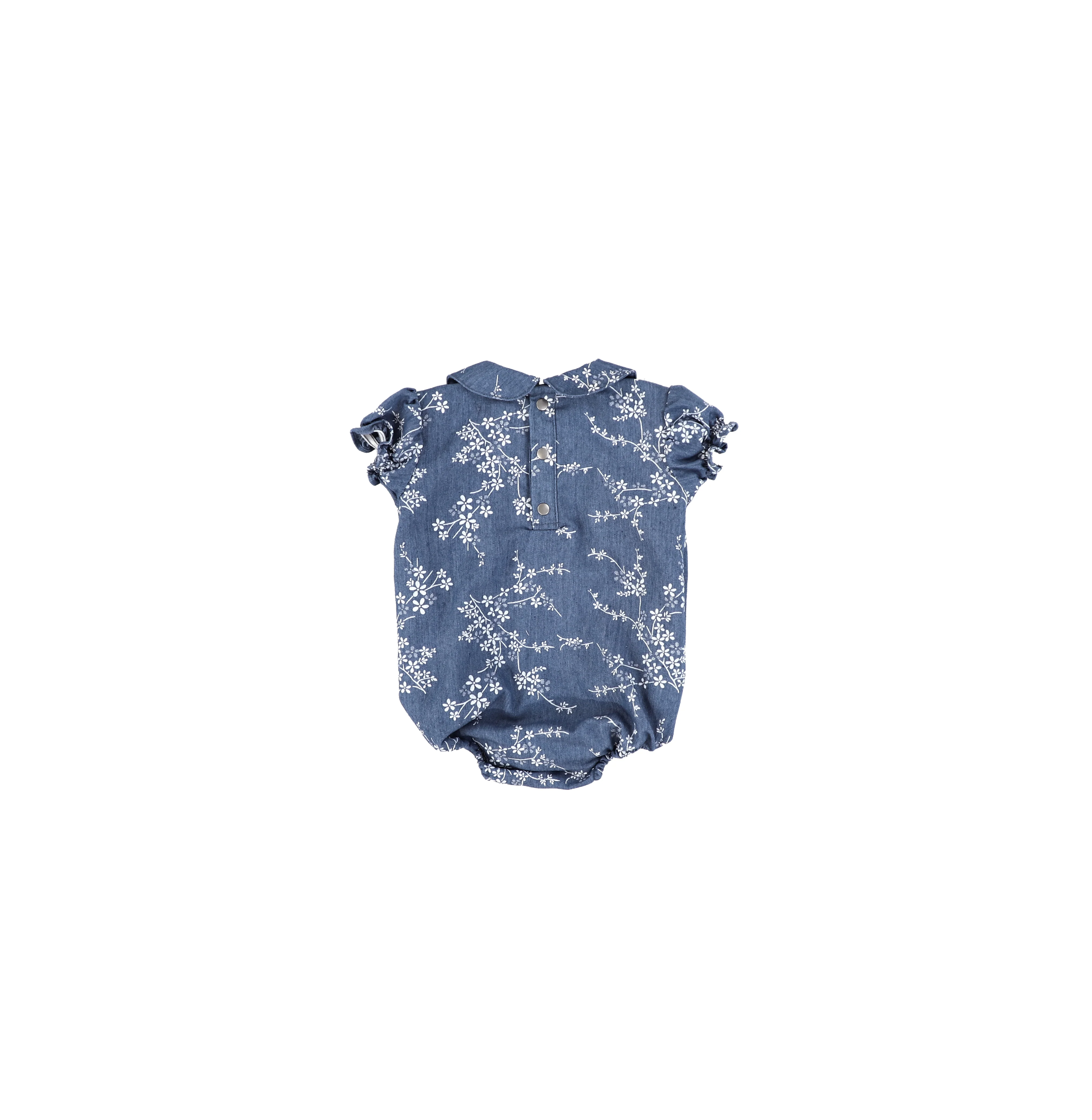 BLUE FLORAL ROMPER - Image 3