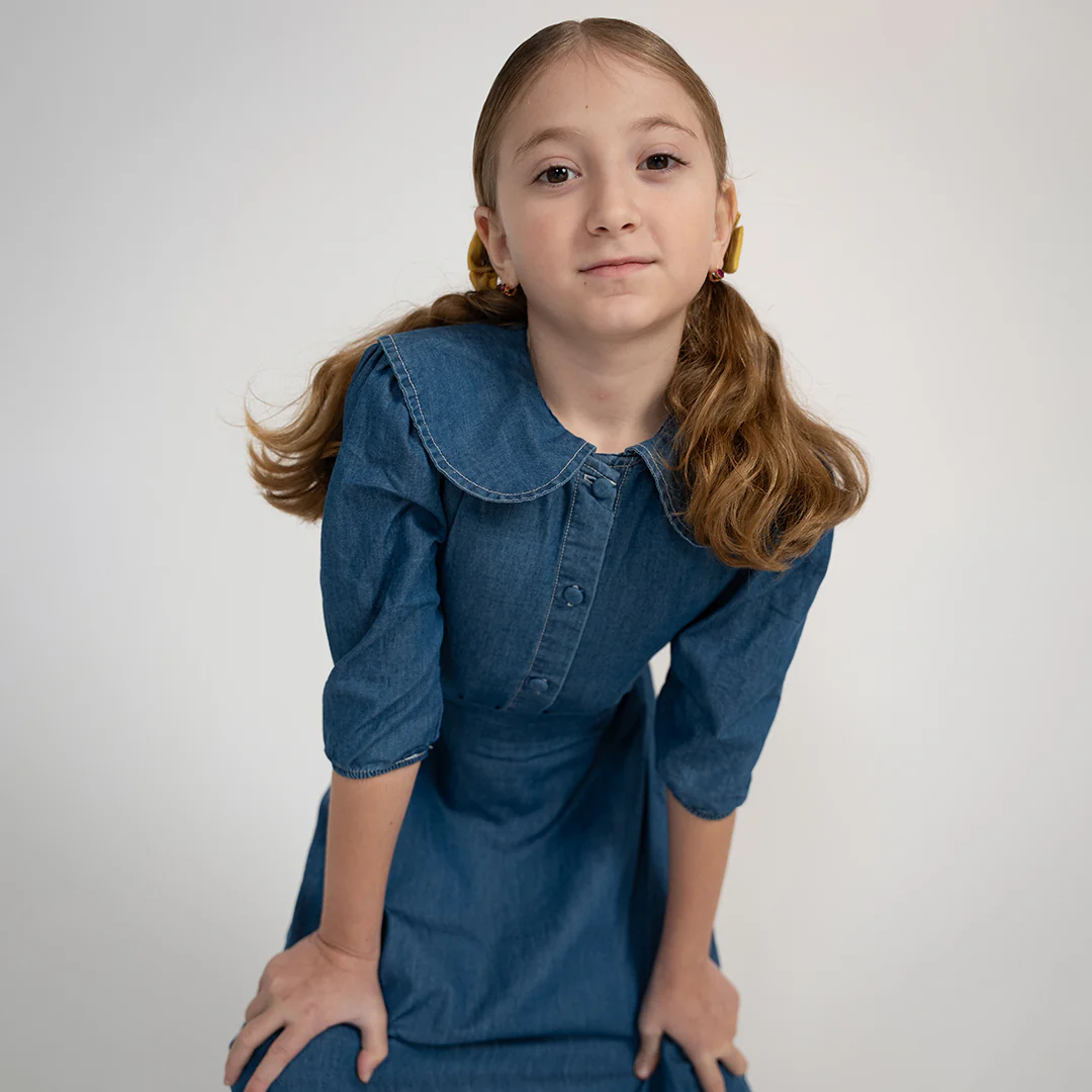CHAMBRAY CIRCLE SKIRT - Image 4