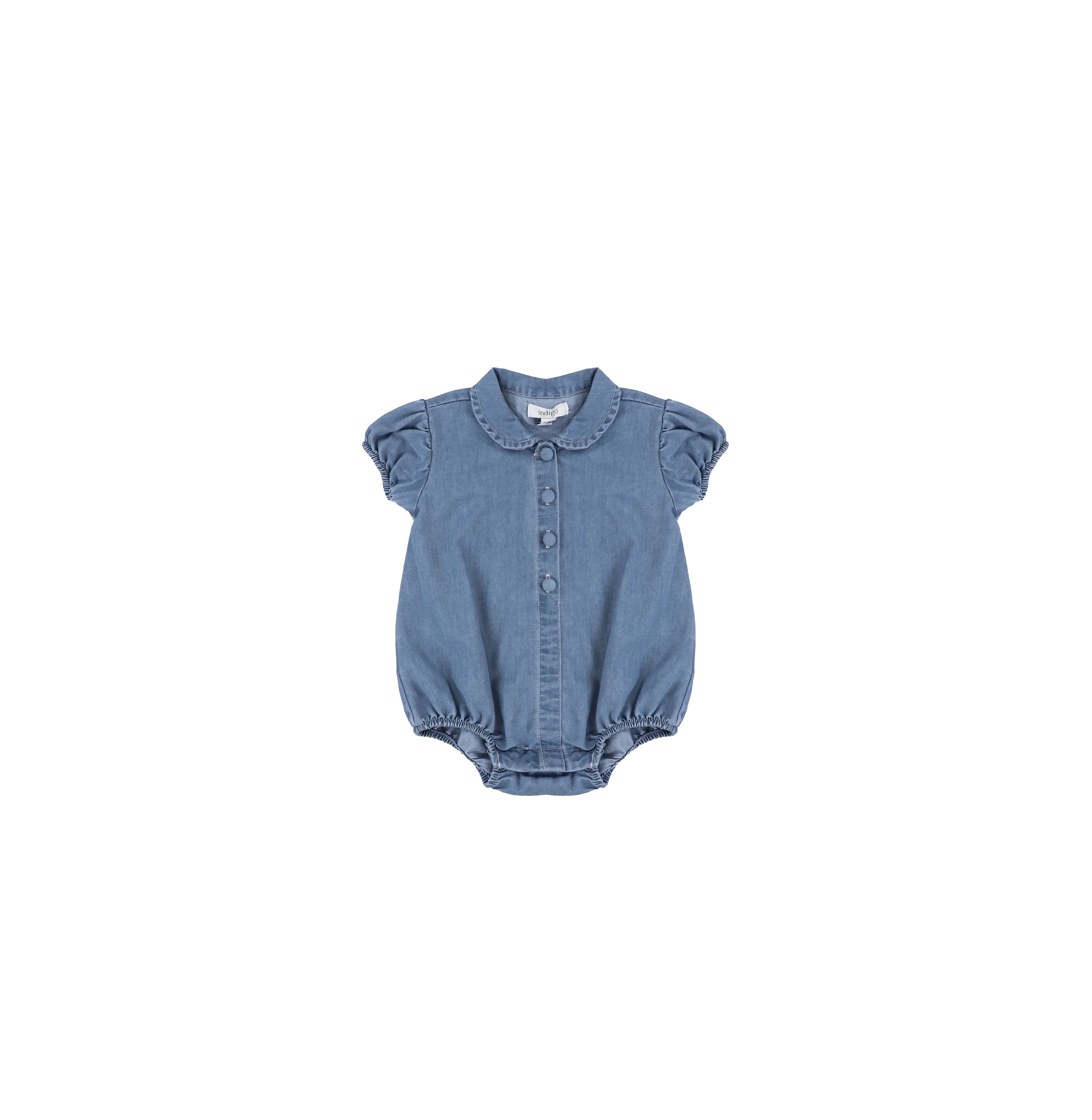 CHAMBRAY COLLAR ROMPER