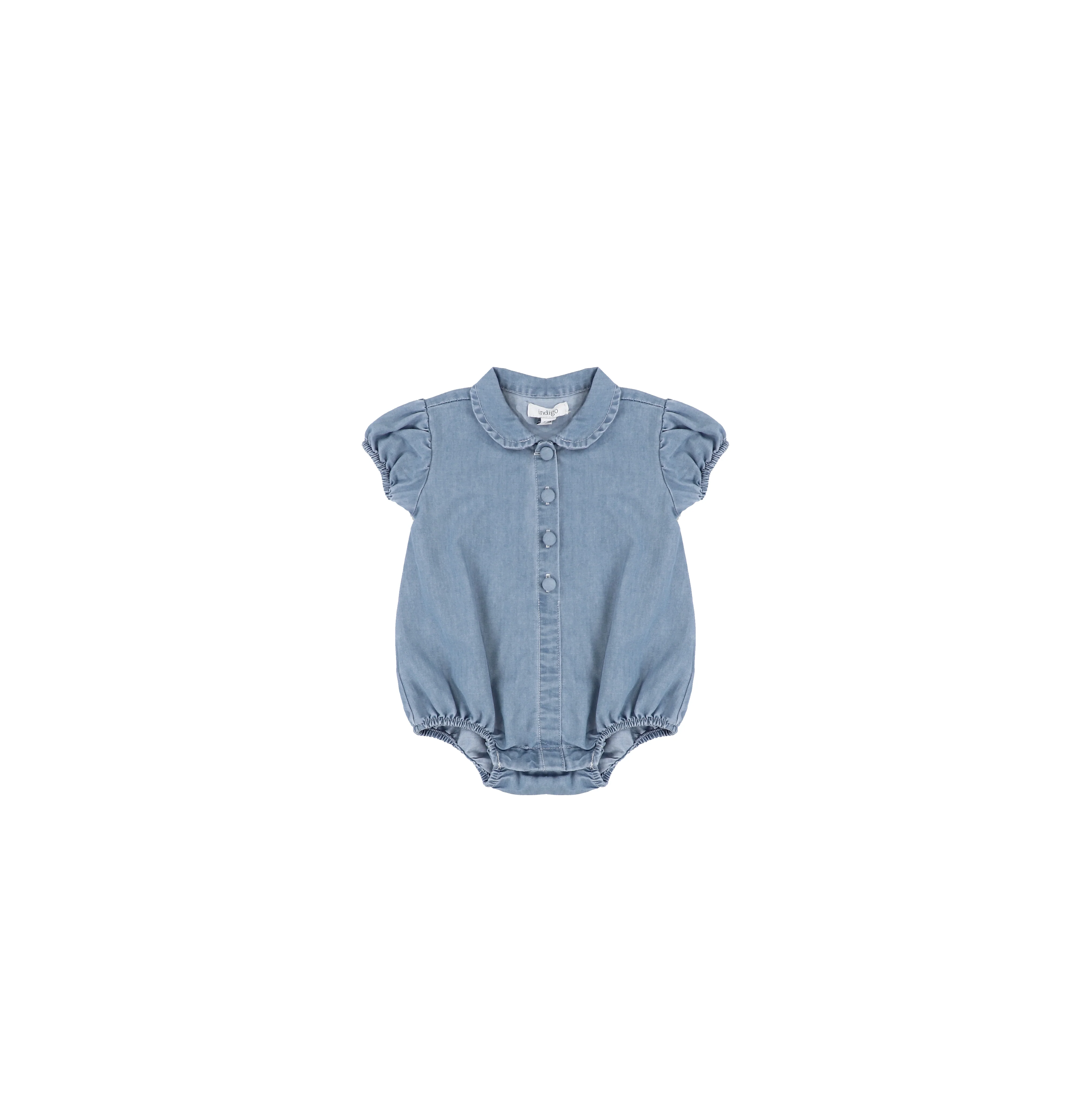CHAMBRAY COLLAR ROMPER - Image 2