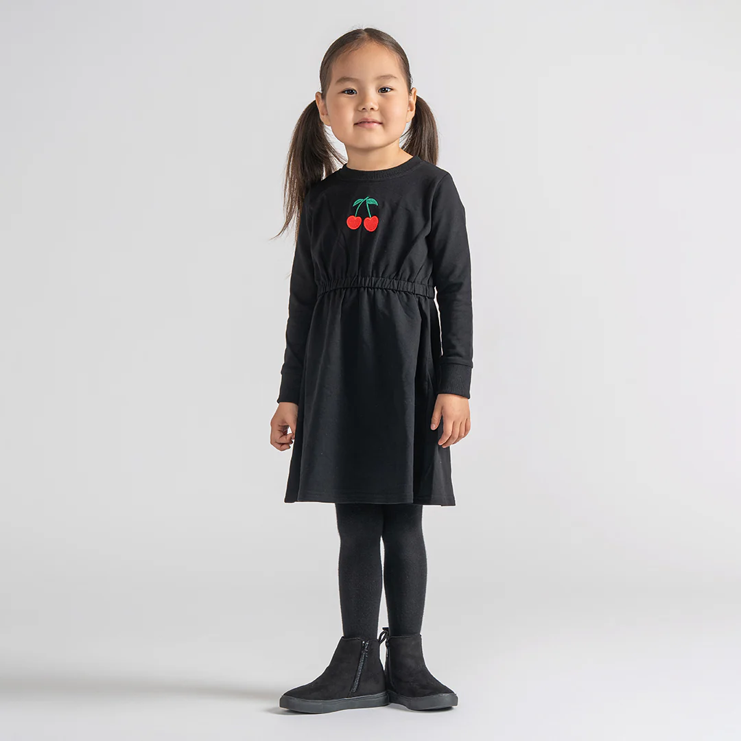CHERRY SWEATSHIRT DRESS - Image 3