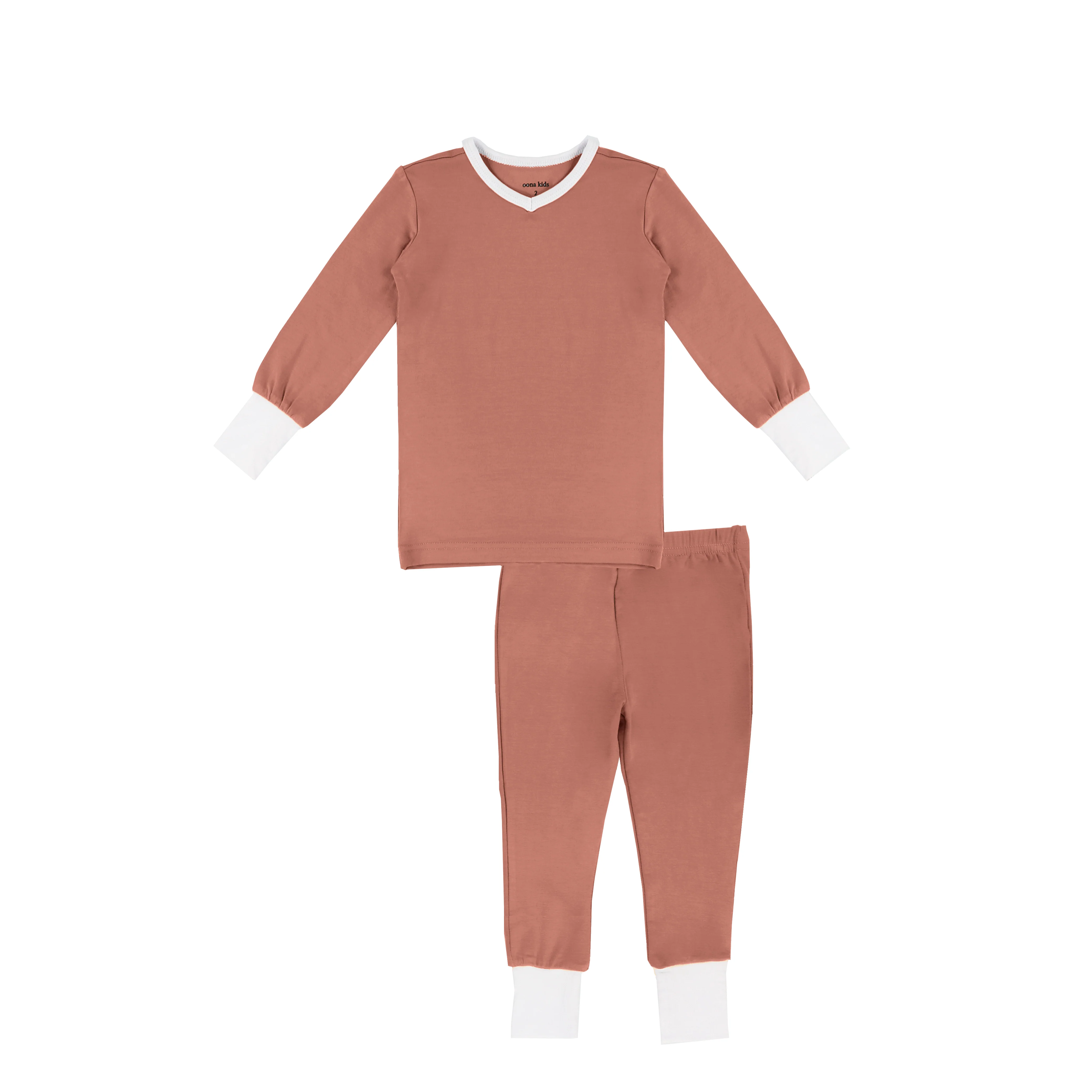 CONTRAST CUFF PAJAMAS - Image 4
