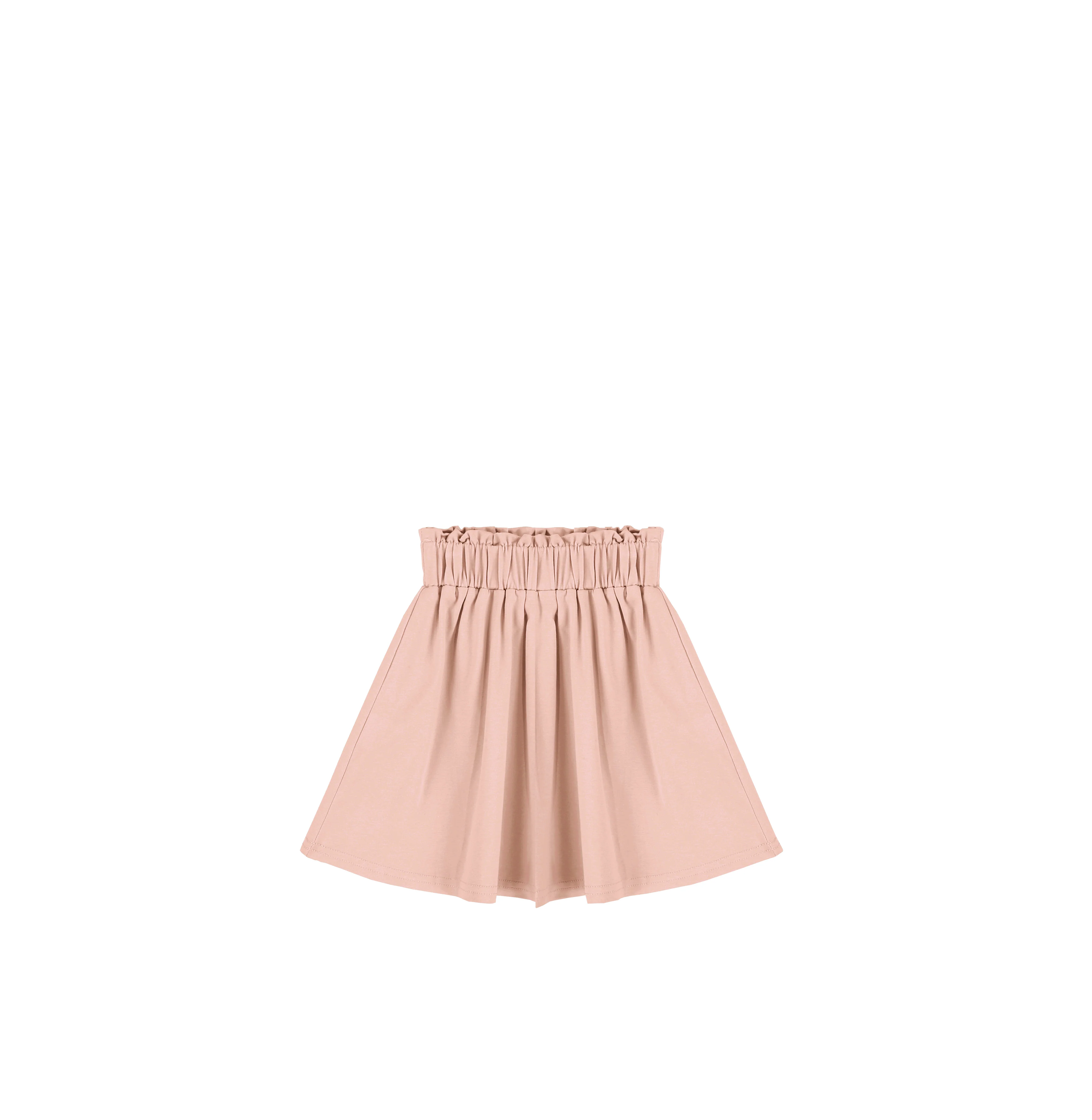 COTTON PAPERBAG WAIST SKIRT