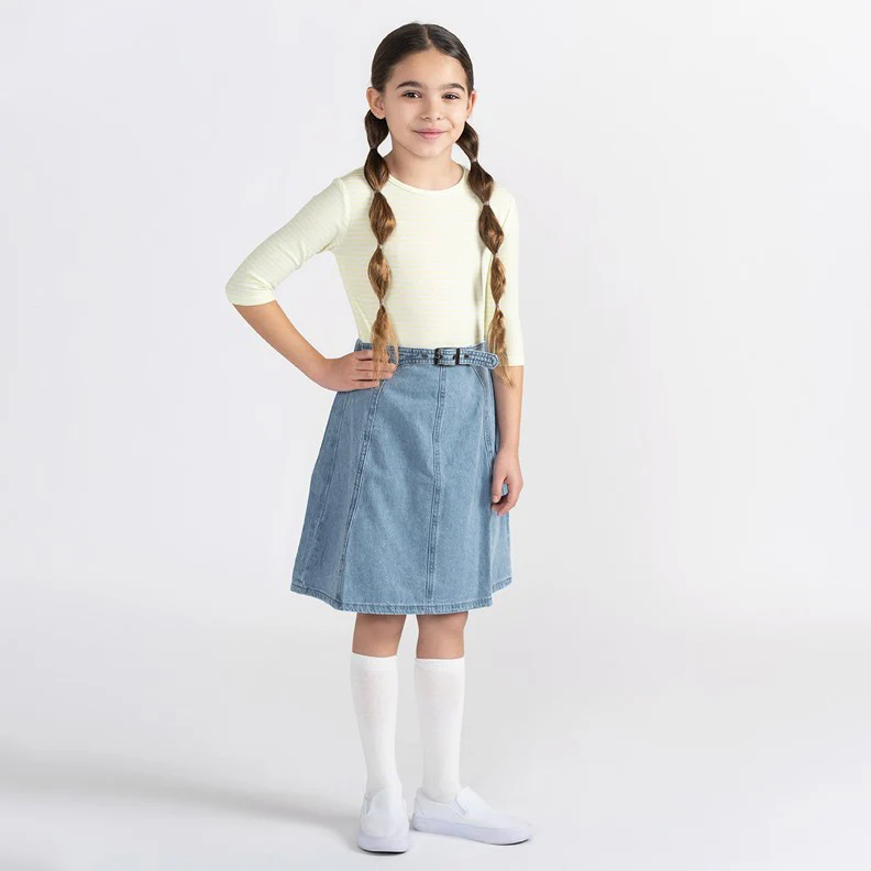 DENIM BELT SKIRT - Image 3