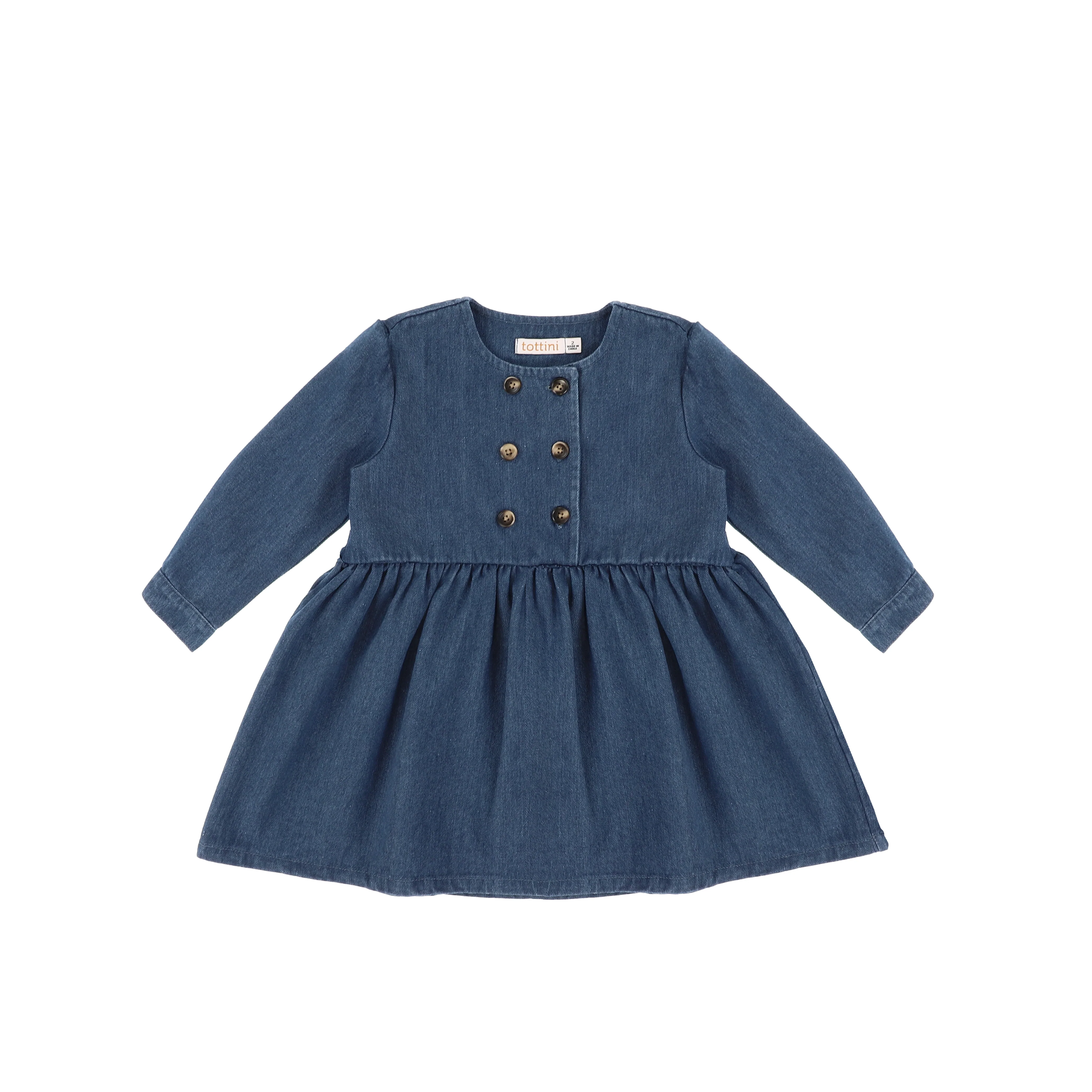 DENIM BUTTON DRESS