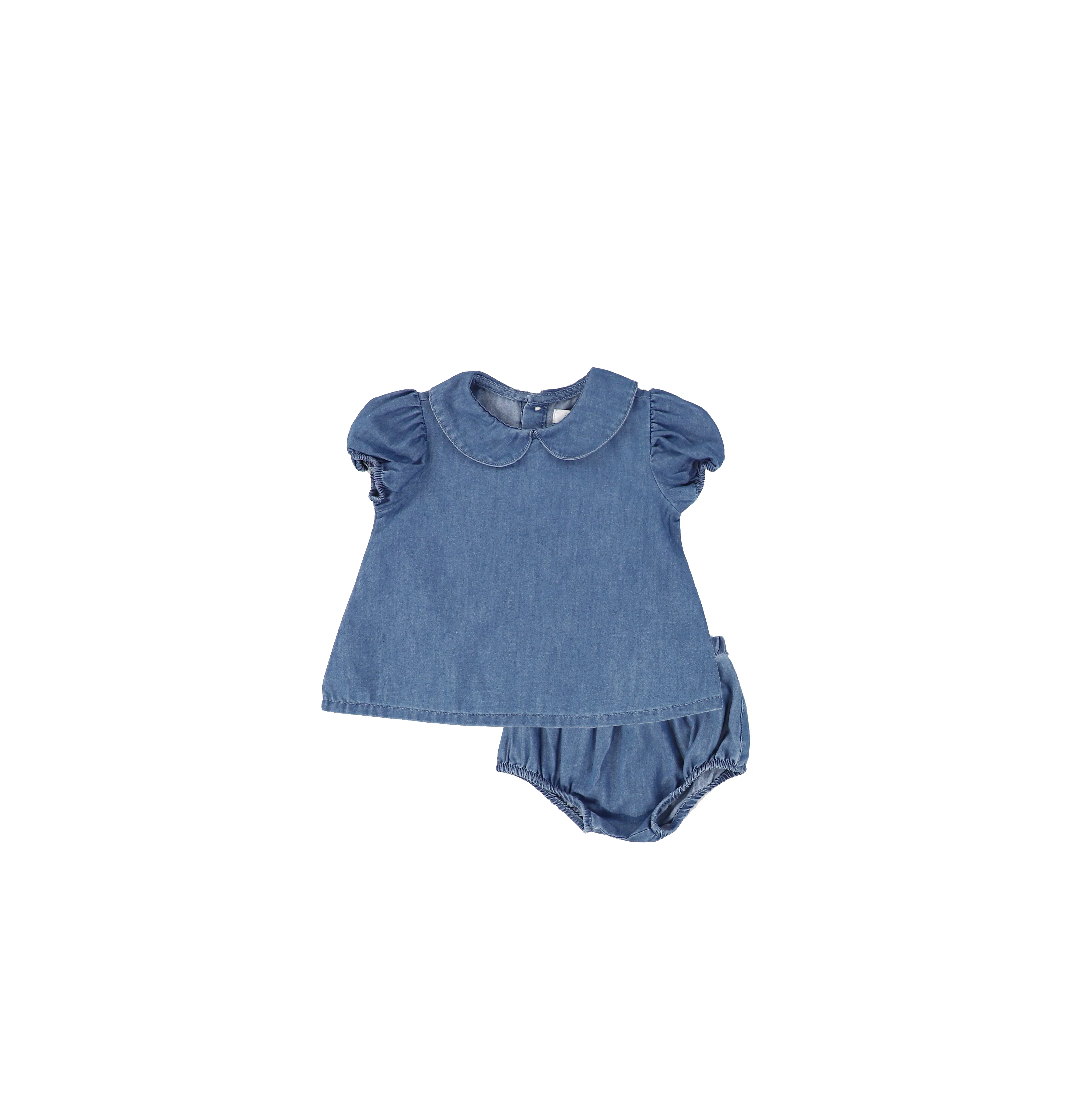 DENIM COLLAR SET