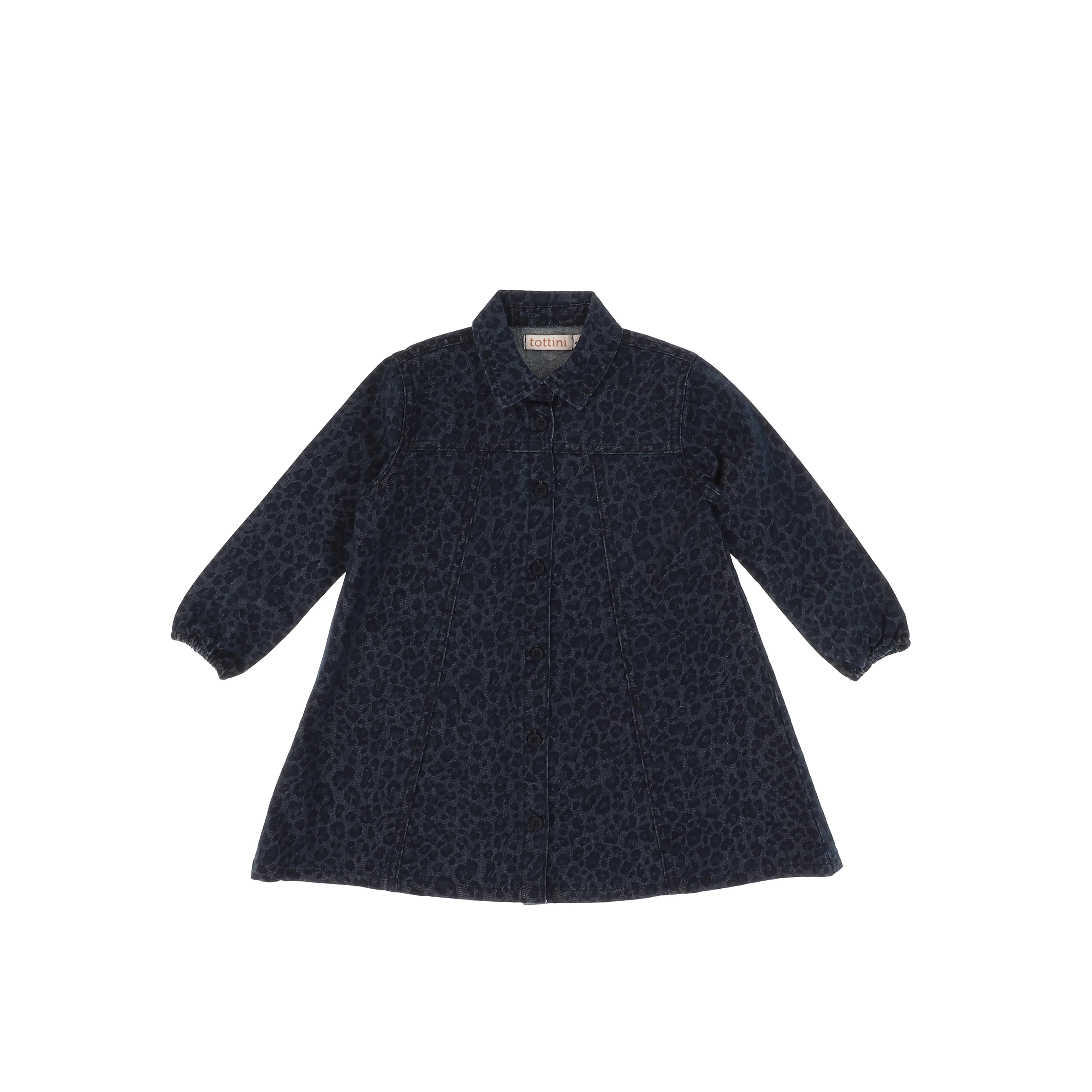 DENIM LEOPARD DRESS - Image 2
