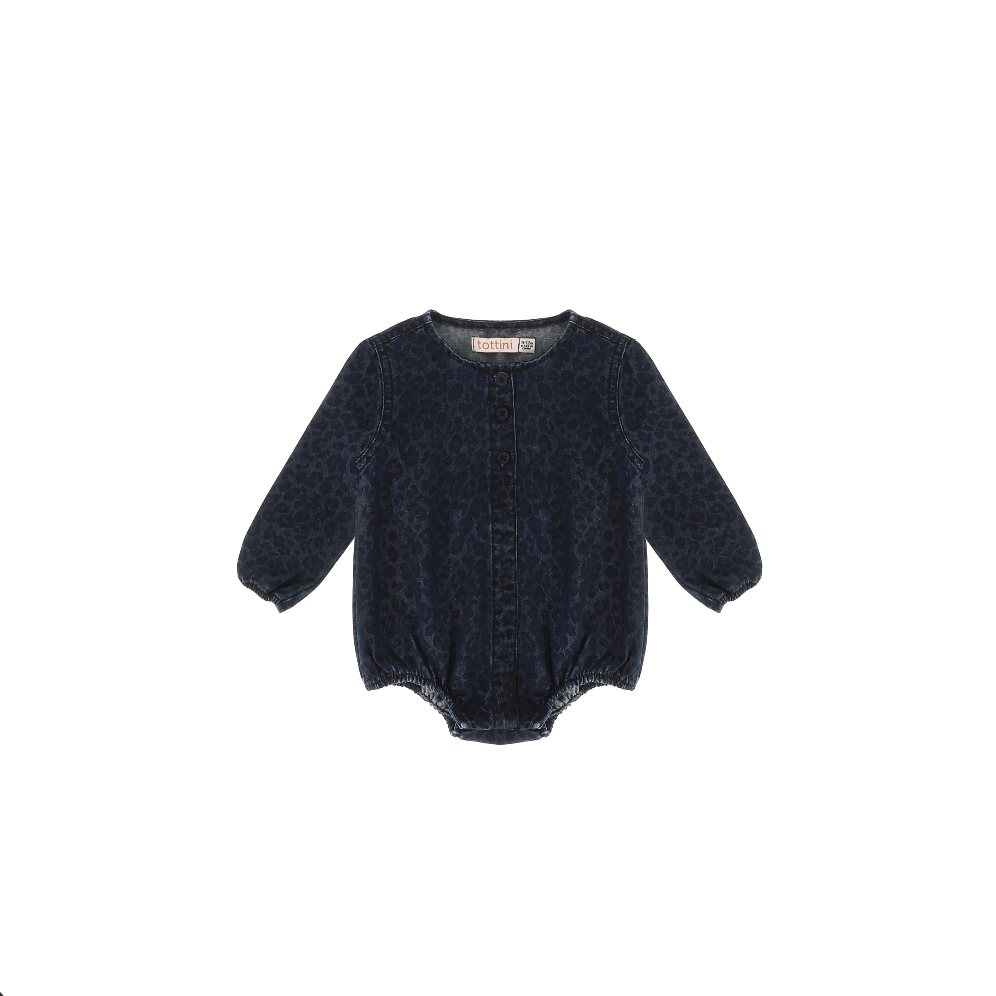 DENIM LEOPARD ROMPER - Image 2