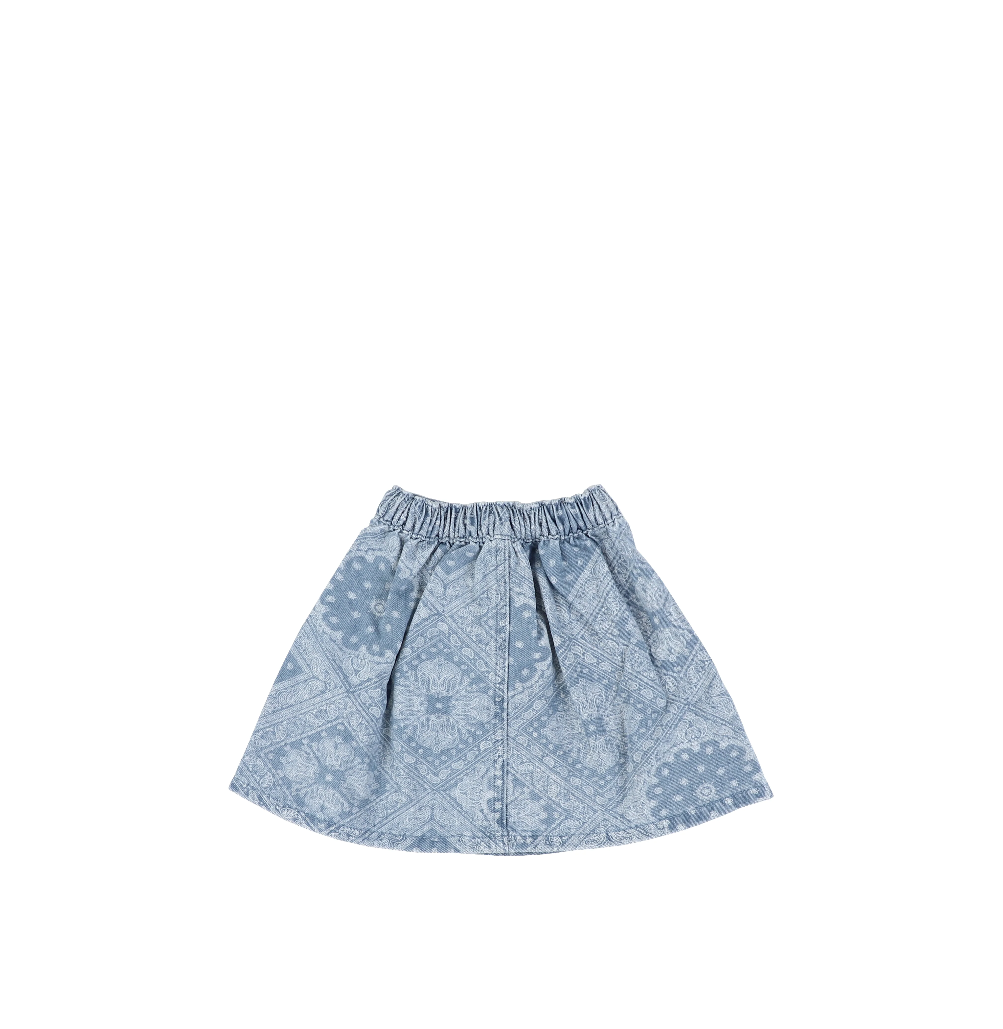 DENIM PAISLEY SKIRT - Image 2
