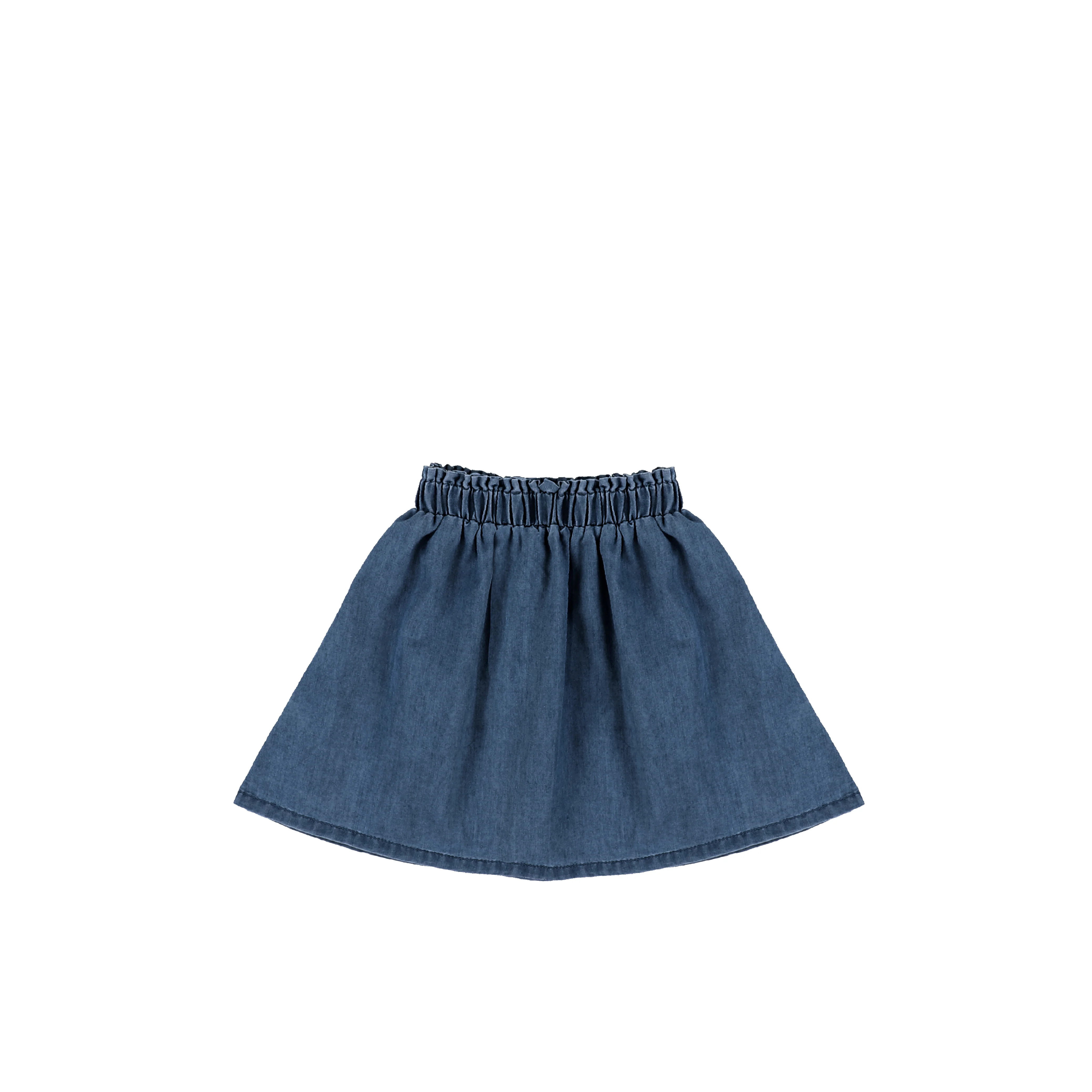DENIM PAPERBAG WAIST SKIRT - Image 3