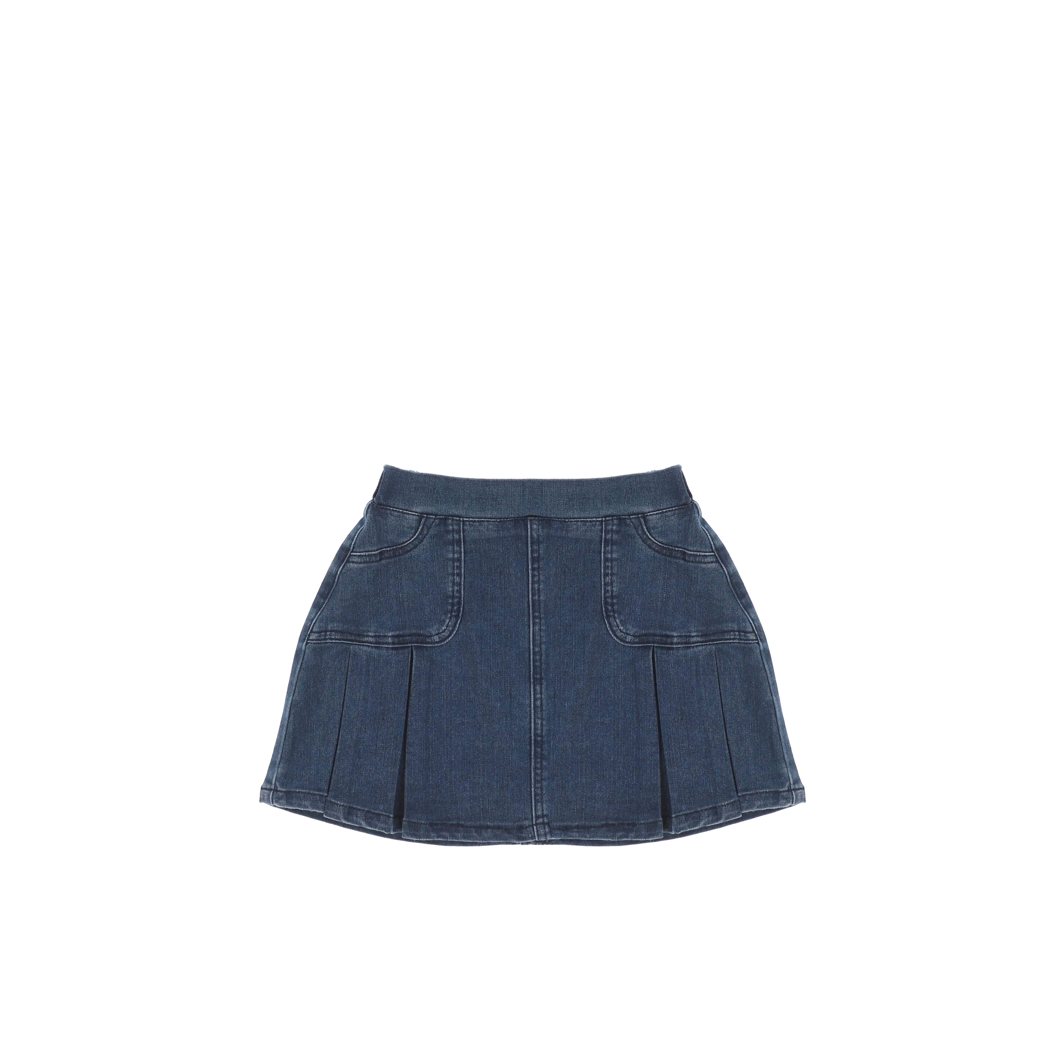 DENIM PLEATED SKIRT - Image 2
