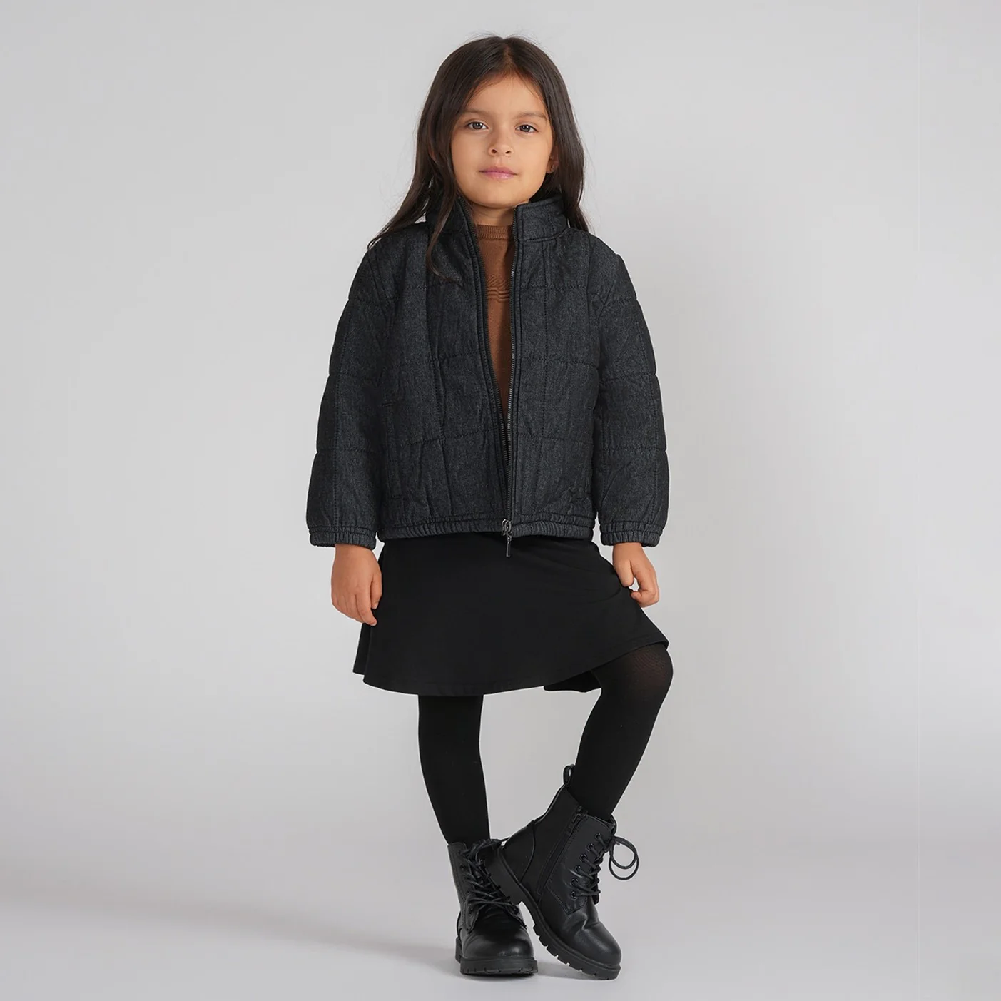 DENIM PUFFER JACKET - Image 4