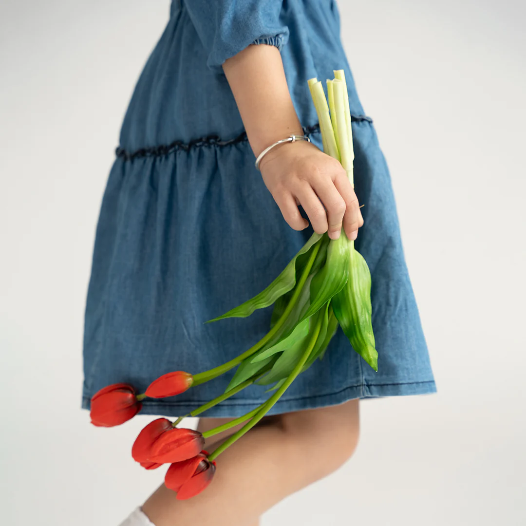 DENIM RUFFLE SKIRT - Image 3