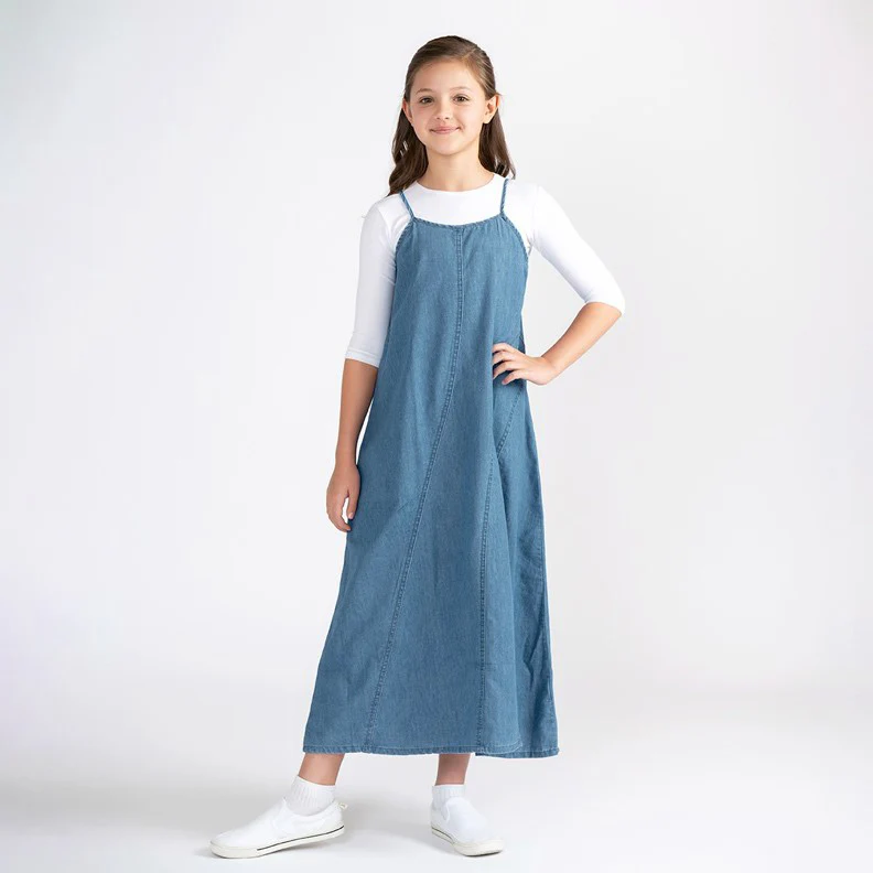 DENIM SEAM MAXI JUMPER - Image 3