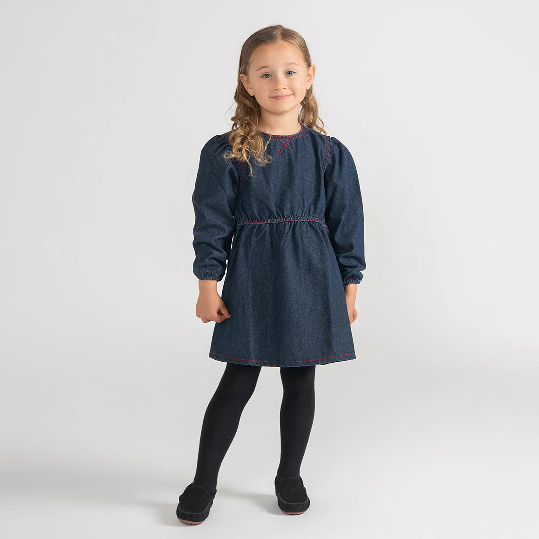 DENIM STITCHED DRESS - Image 4
