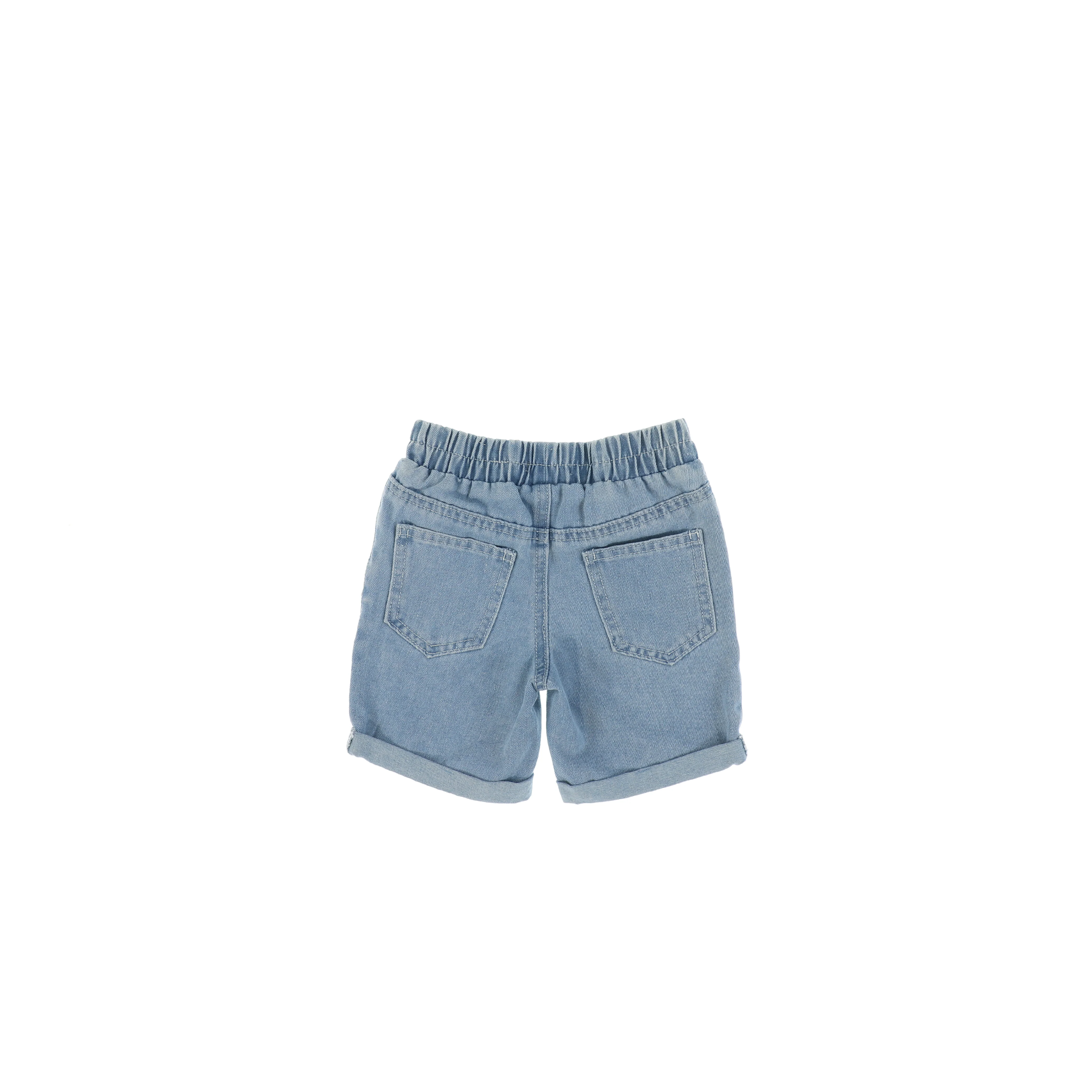 DENIM STITCHED SHORTS - Image 3