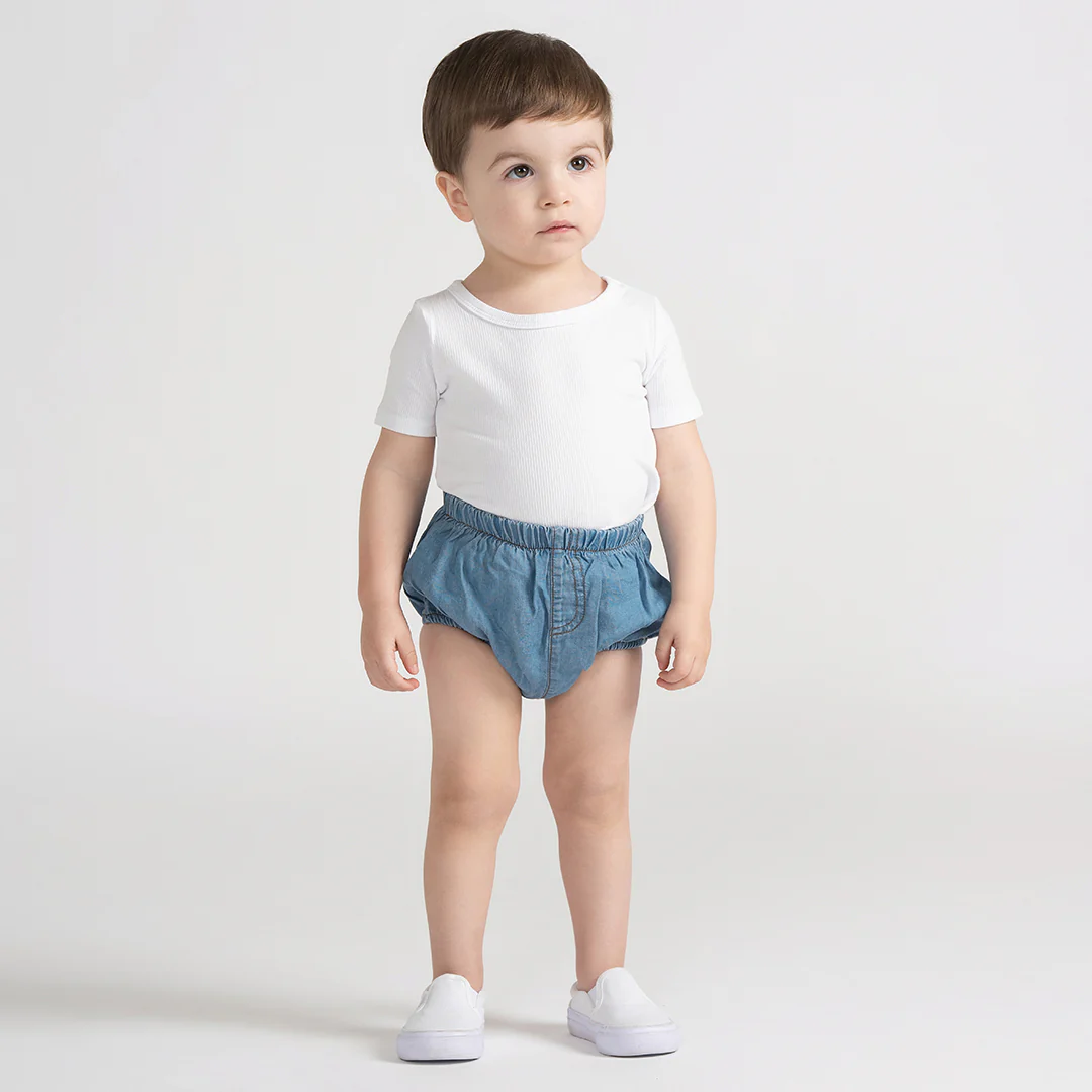 DENIM TENCEL BLOOMERS - Image 3