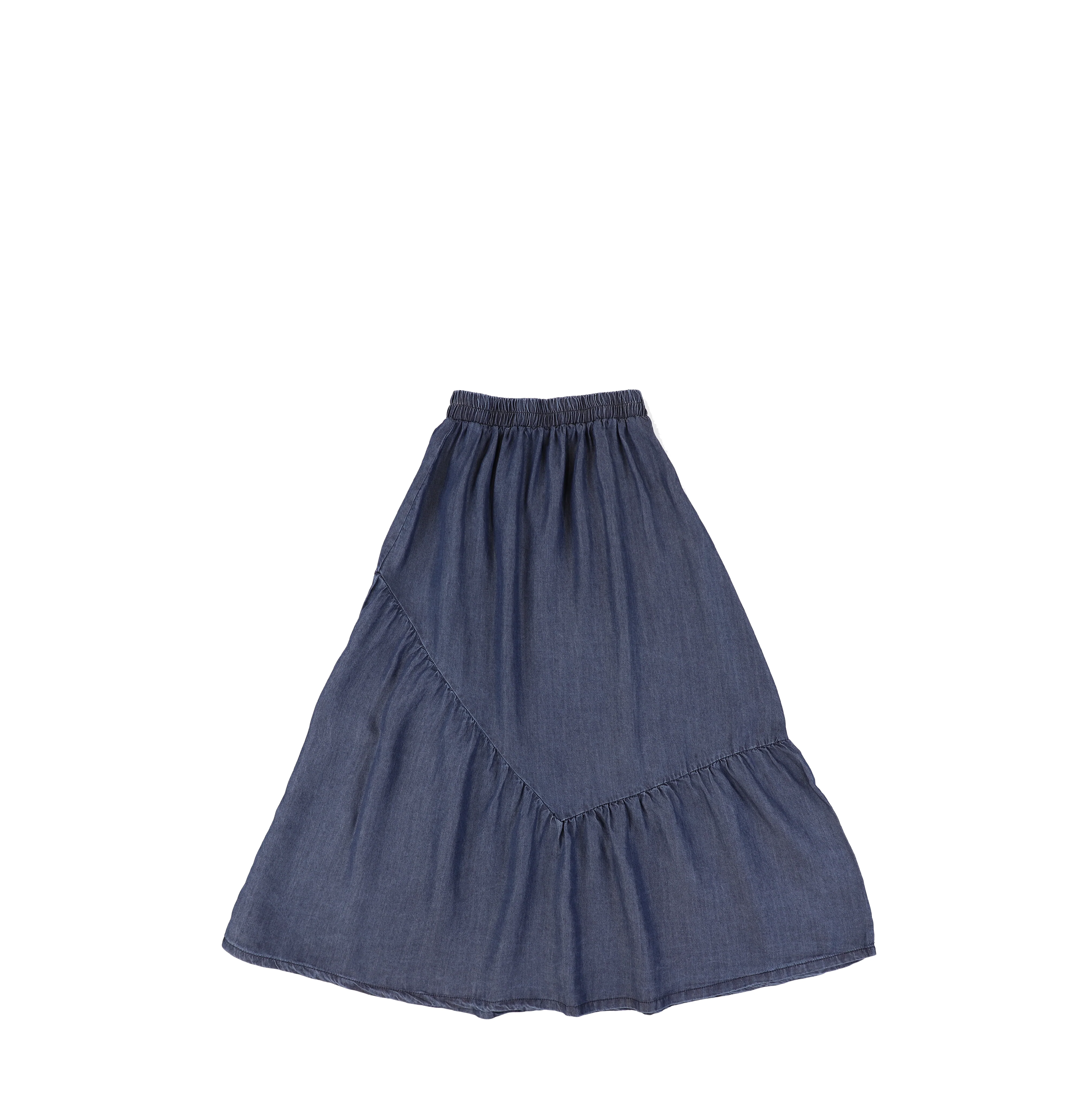 DENIM TENCEL MAXI SKIRT - Image 3