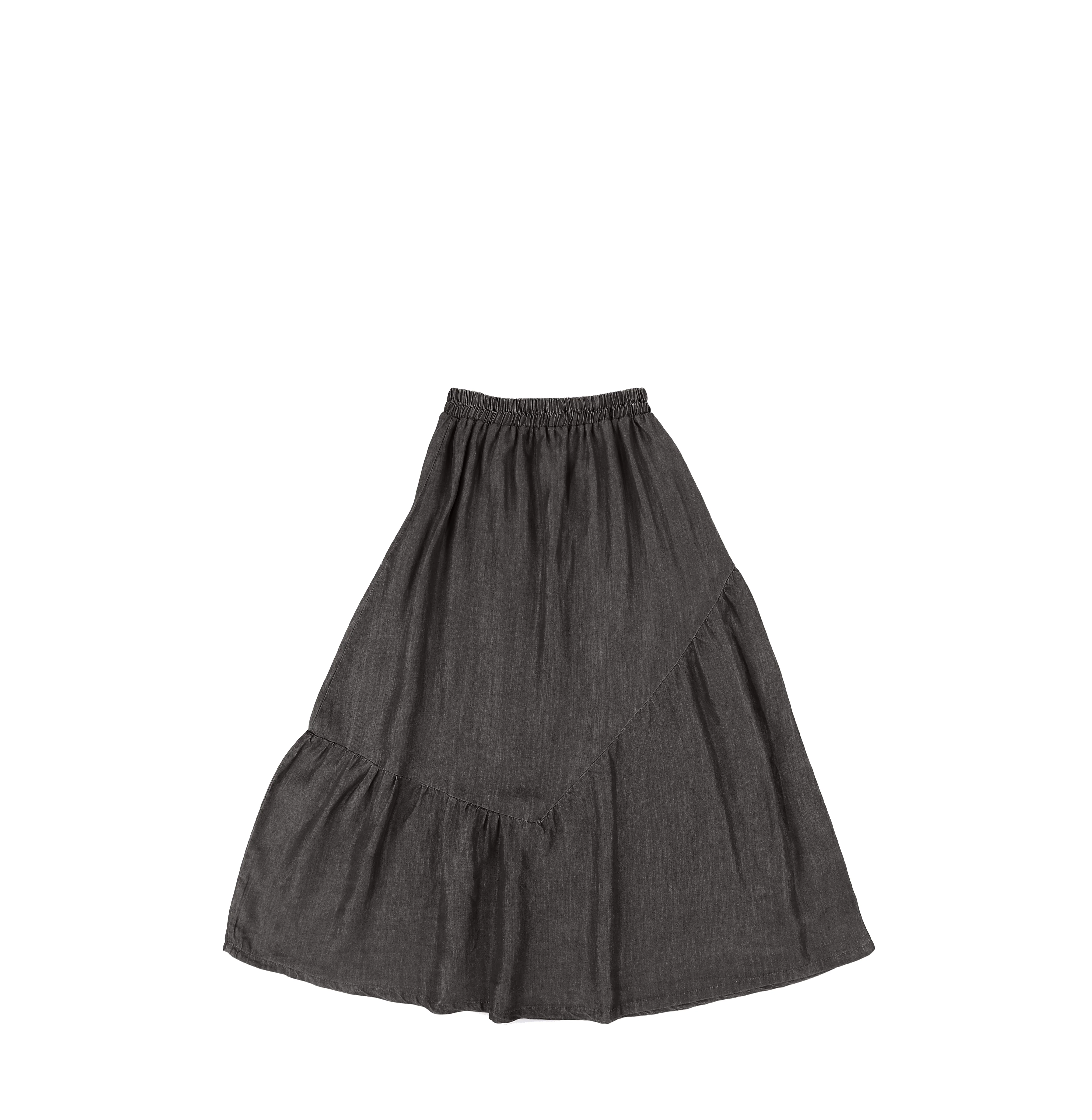 DENIM TENCEL MAXI SKIRT - Image 4